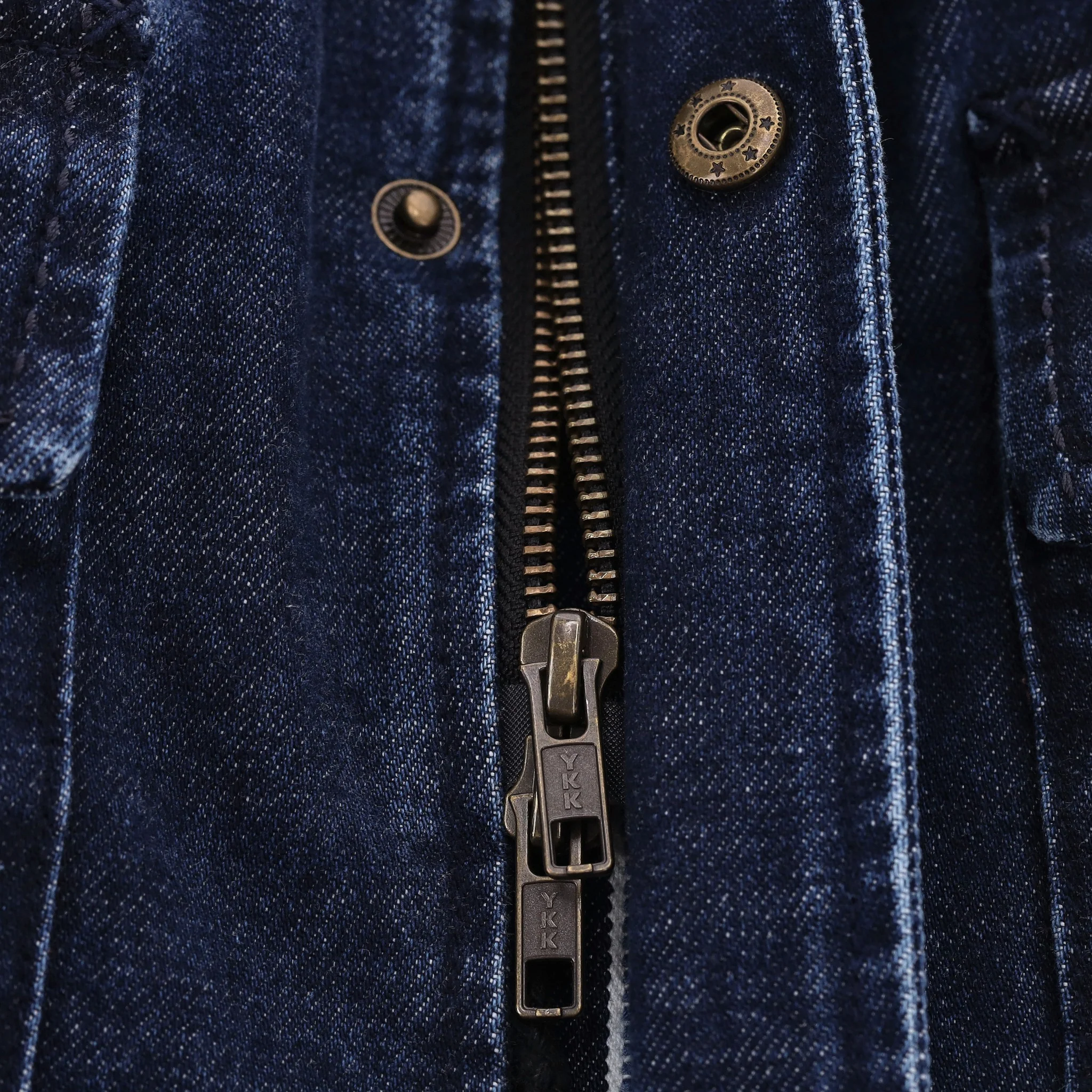 Pure Blue Japan Linen Denim Jacket. Size L - Image 5