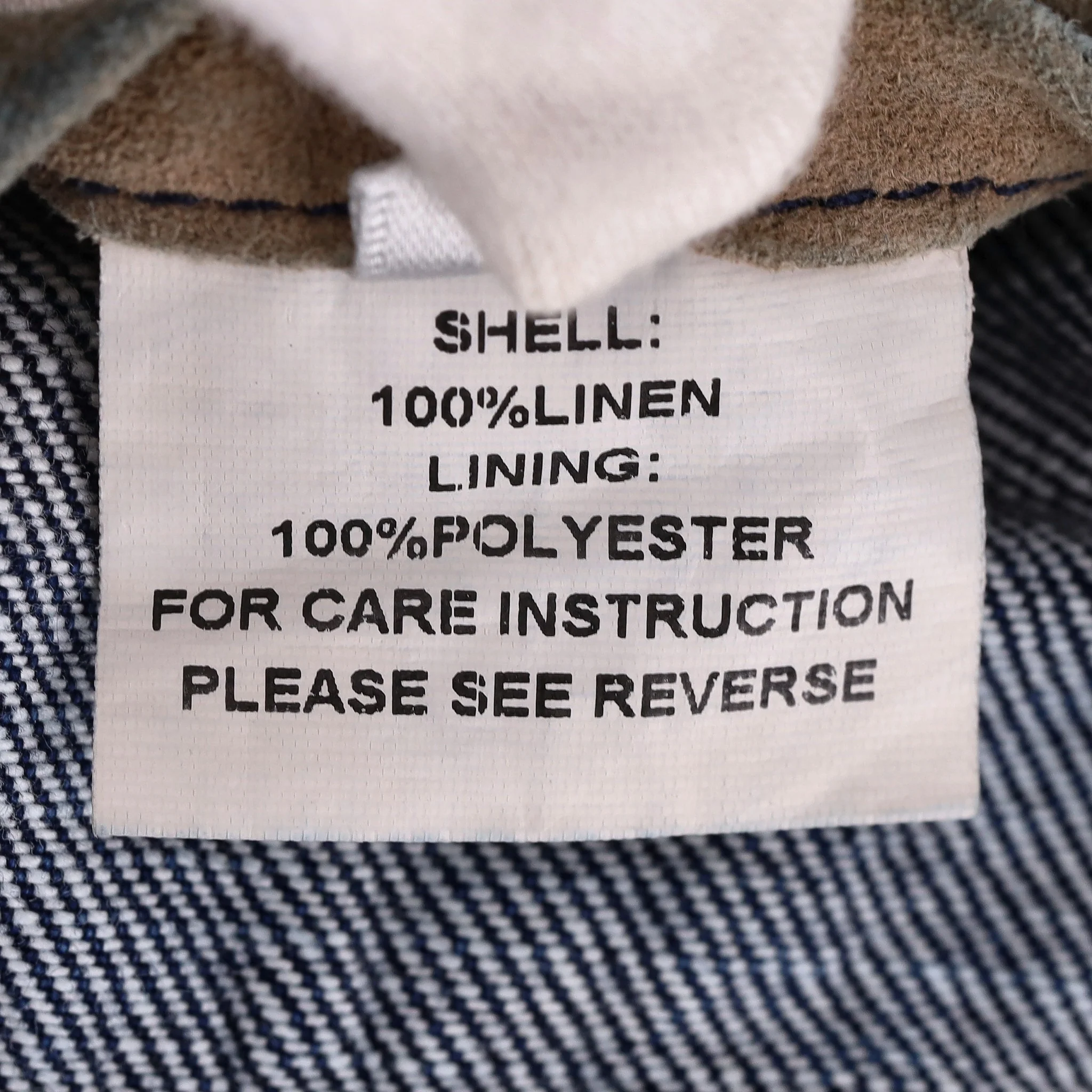 Pure Blue Japan Linen Denim Jacket. Size L - Image 7