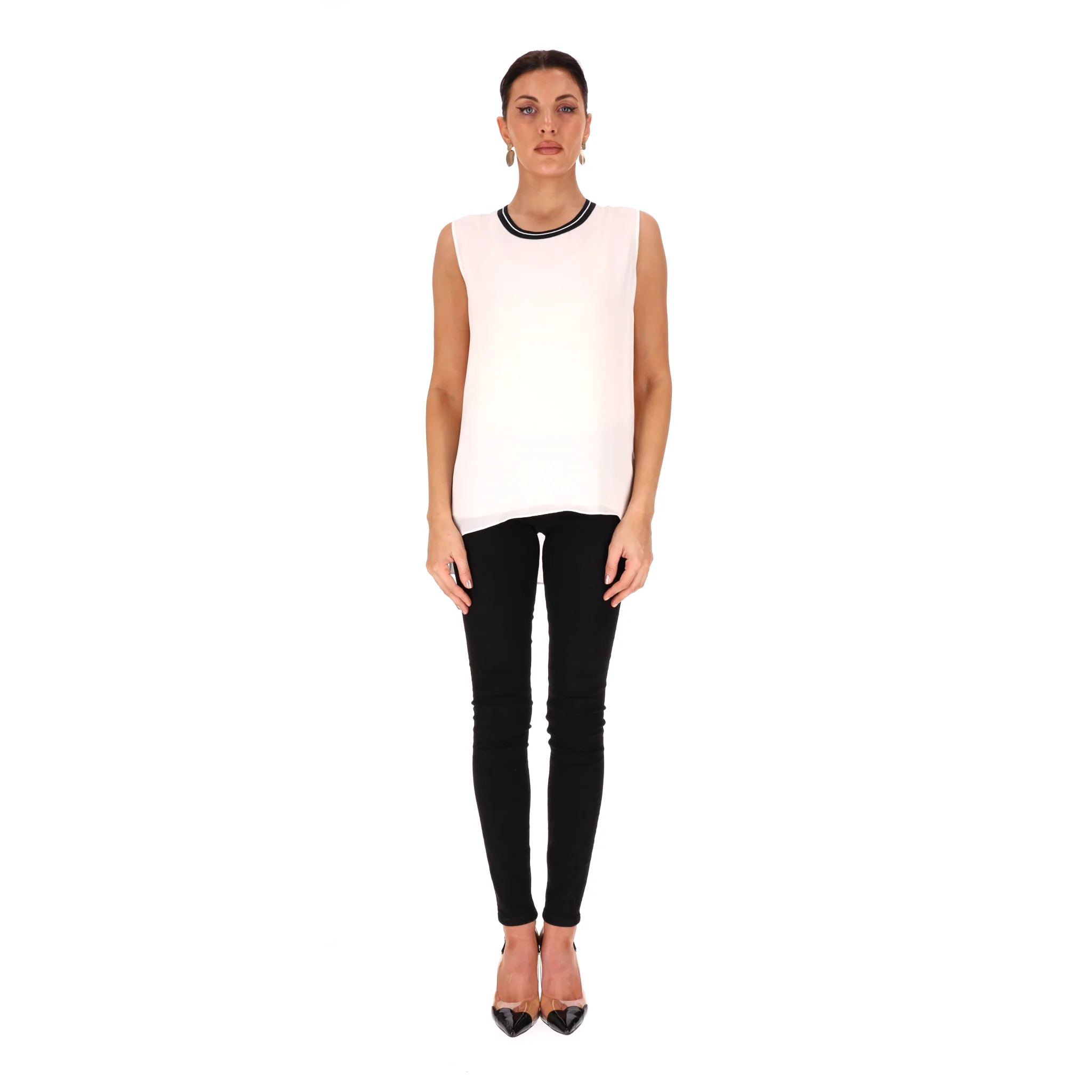 Rag & Bone Sleeveless Silk Top. Size S - Image 2