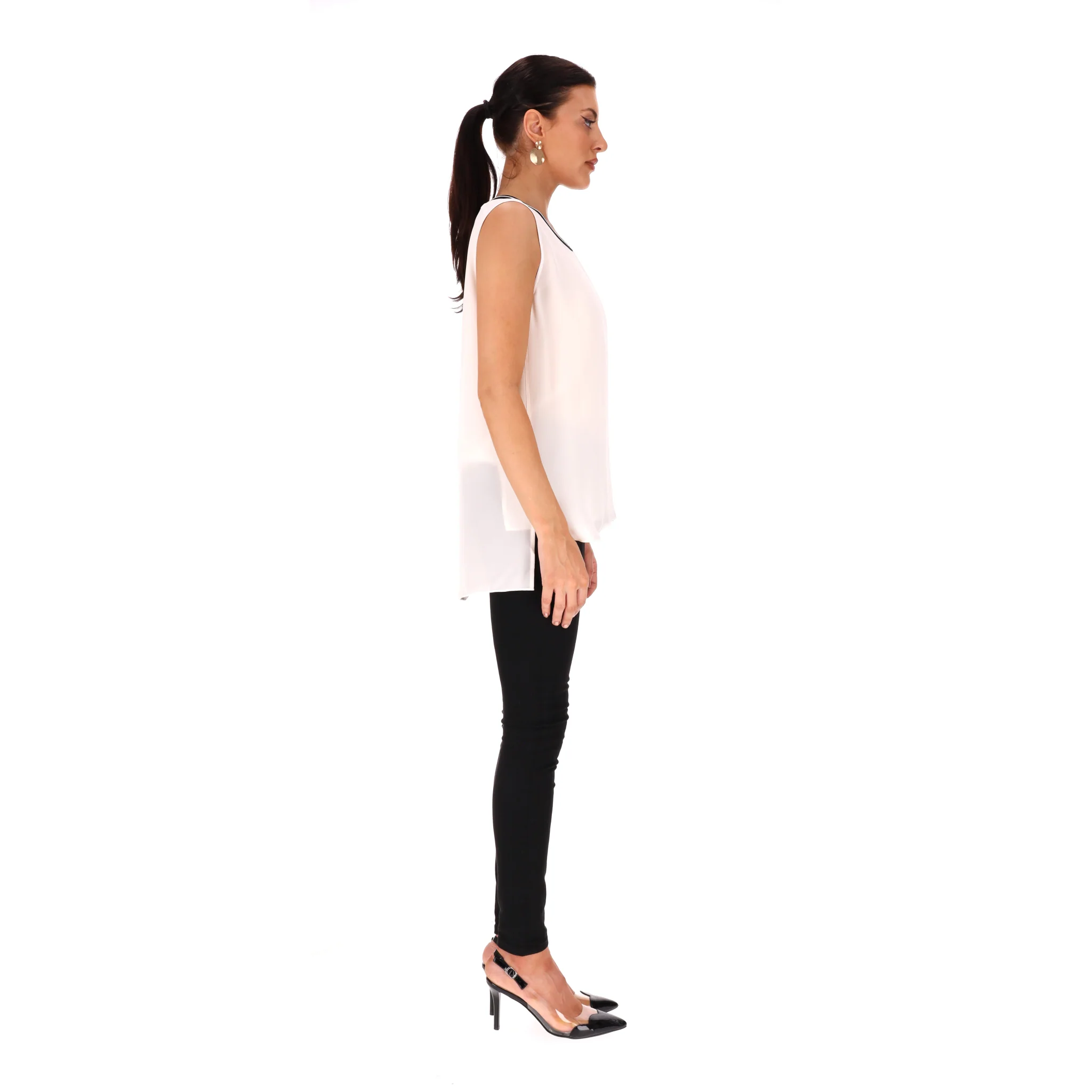 Rag & Bone Sleeveless Silk Top. Size S - Image 3