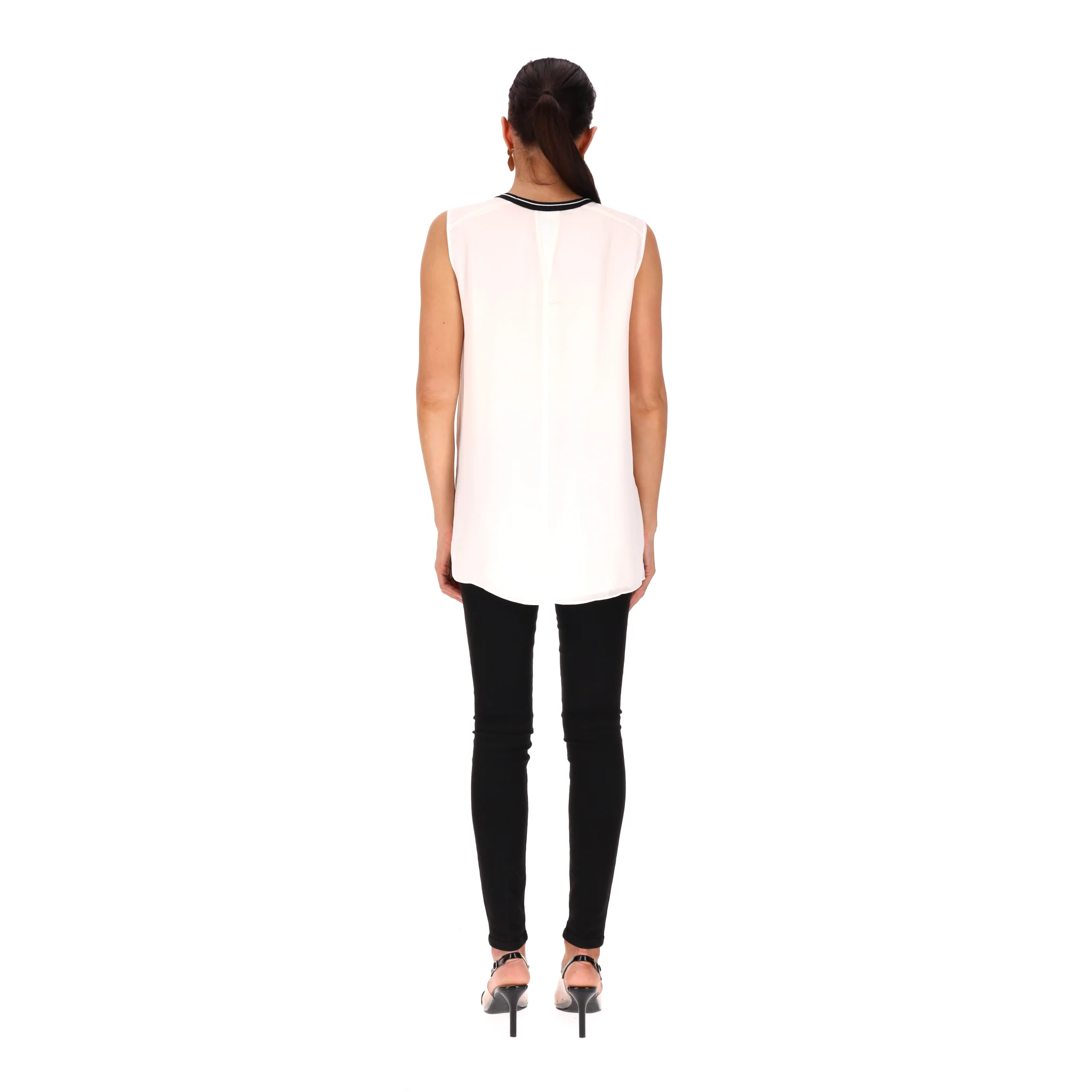 Rag & Bone Sleeveless Silk Top. Size S - Image 4