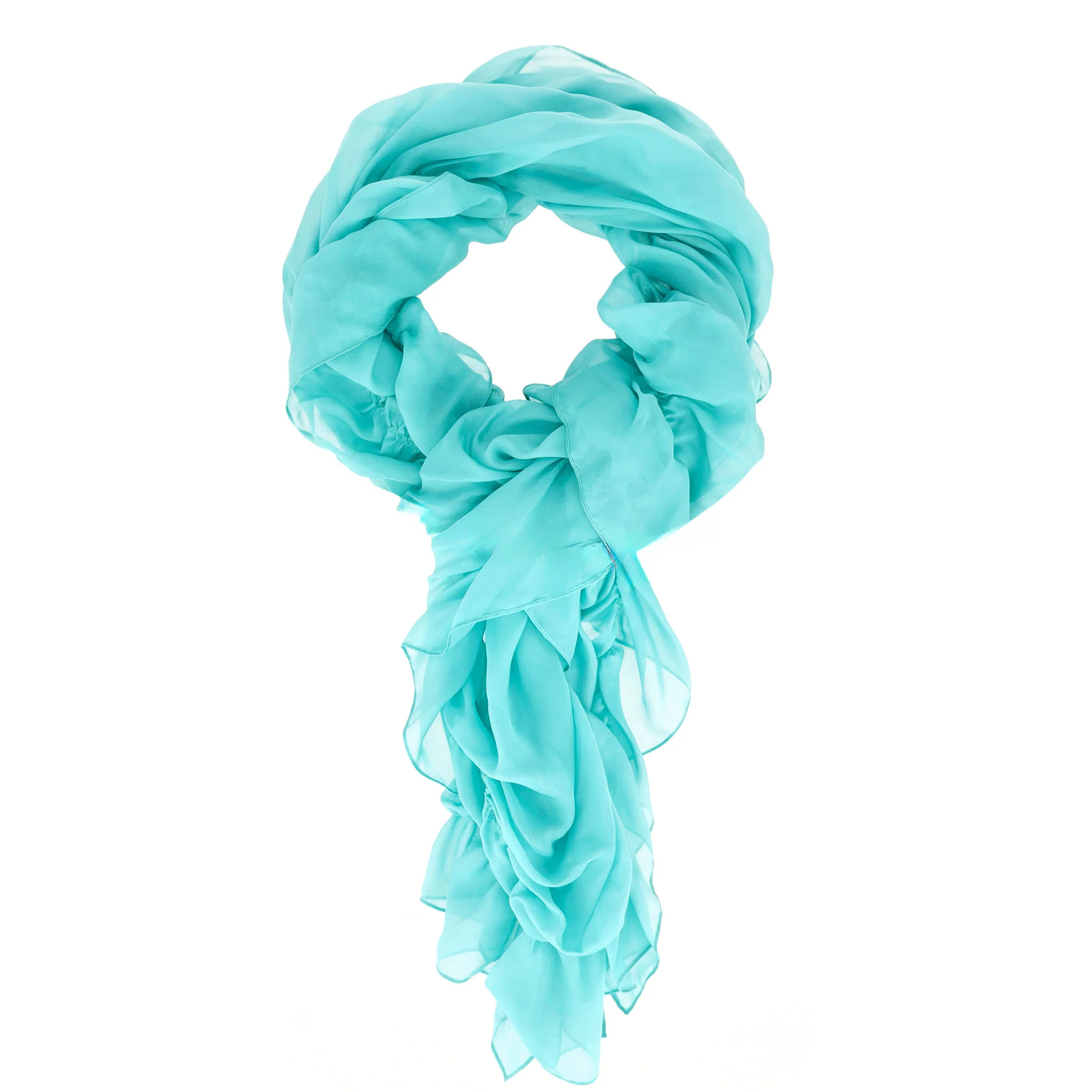 Ralph Lauren Runway Collection Ruffled Silk Scarf - Image 5