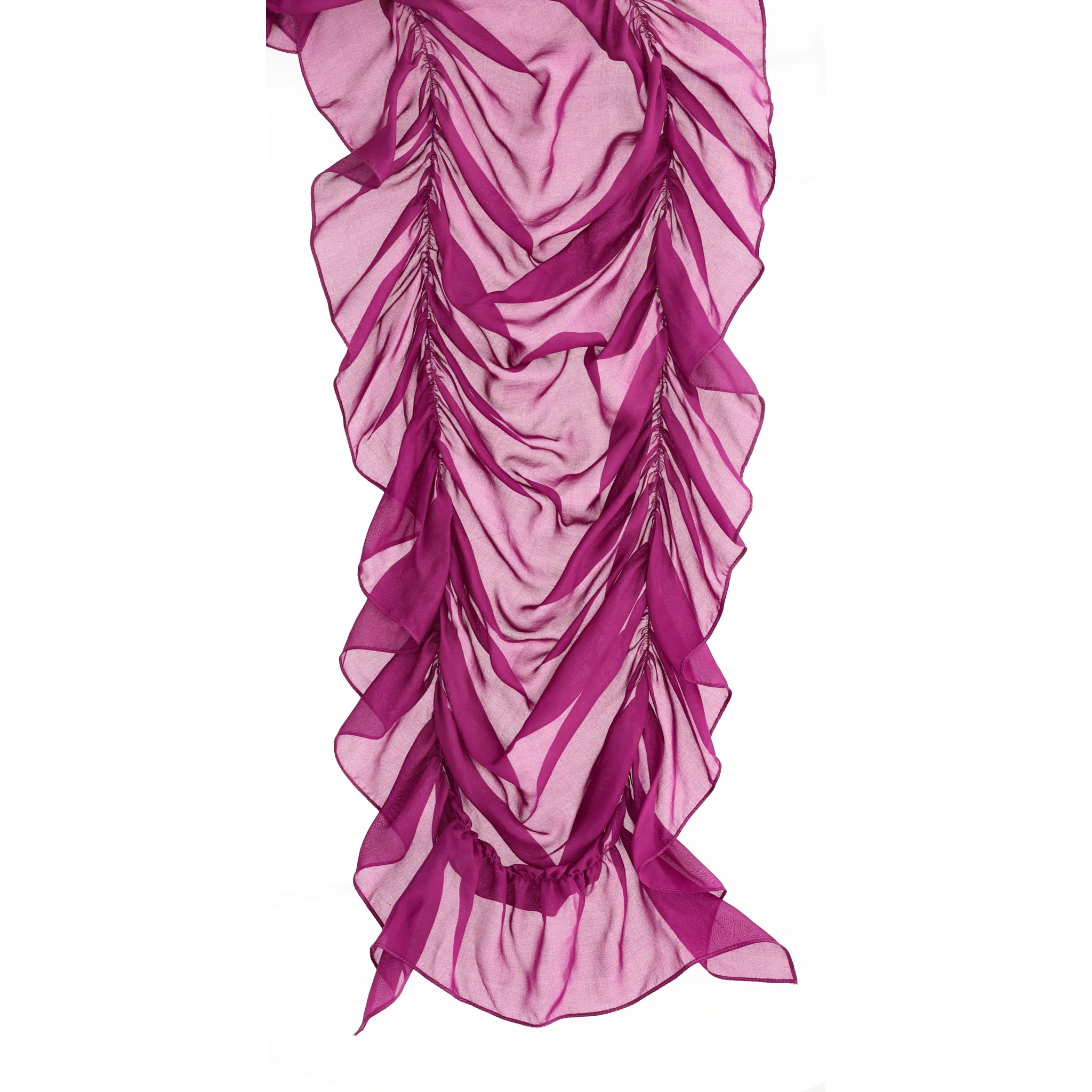 Ralph Lauren Runway Collection Ruffled Silk Scarf - Image 4