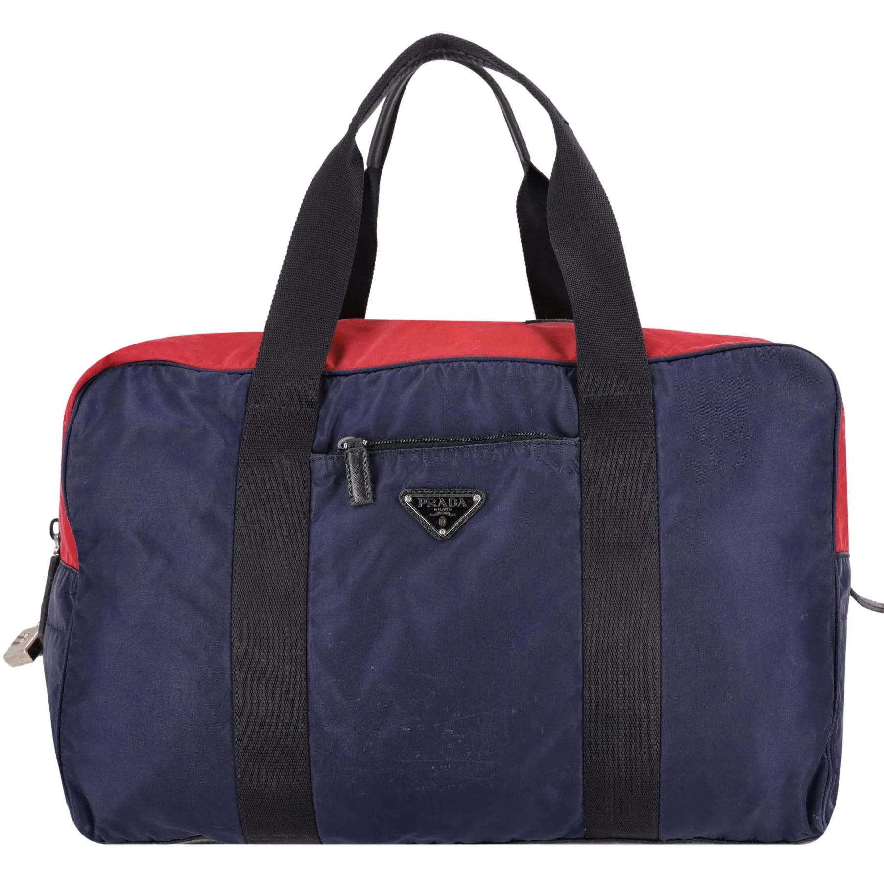 Prada Re-Nylon & Saffiano Leather Duffle Bag