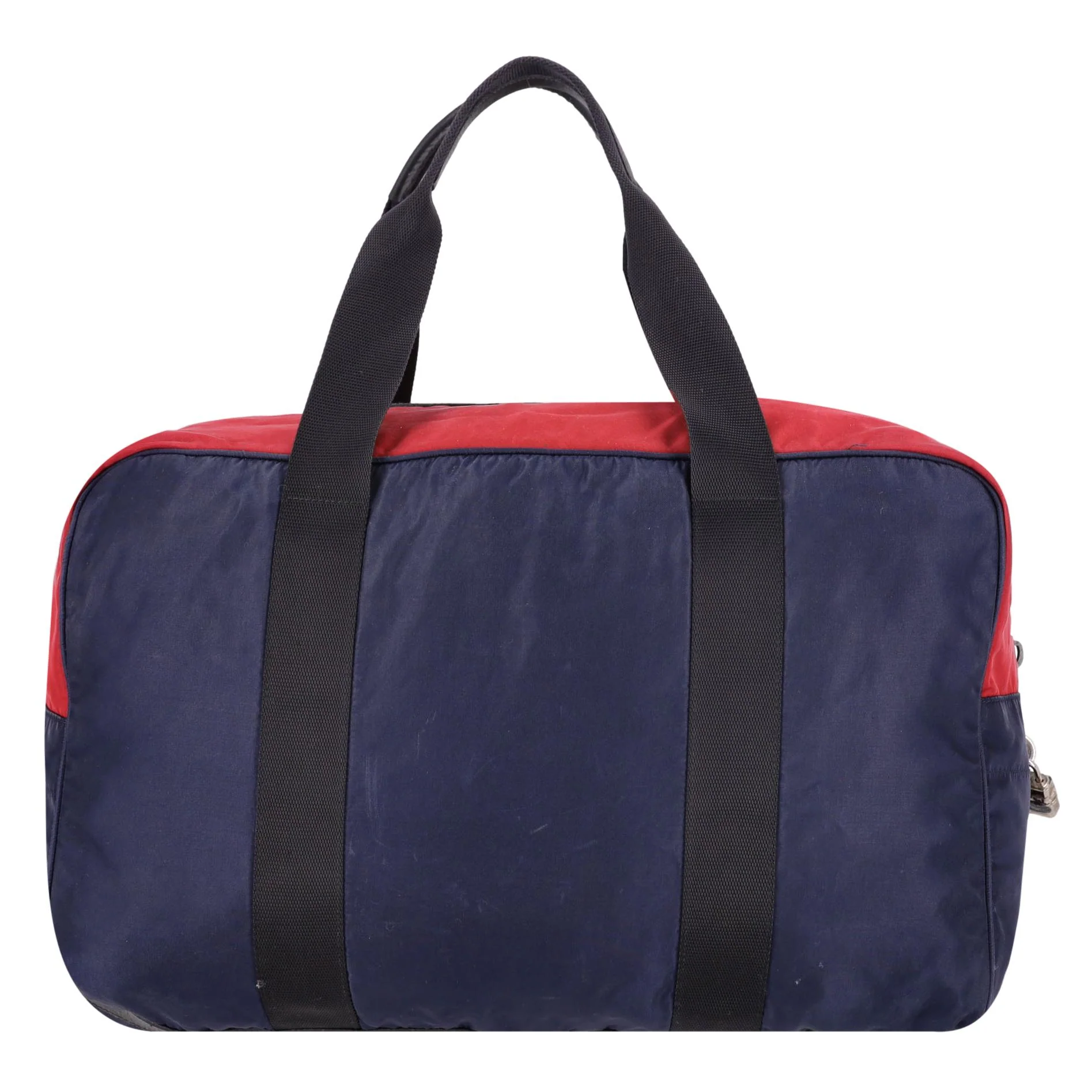 Prada Re-Nylon & Saffiano Leather Duffle Bag - Image 2