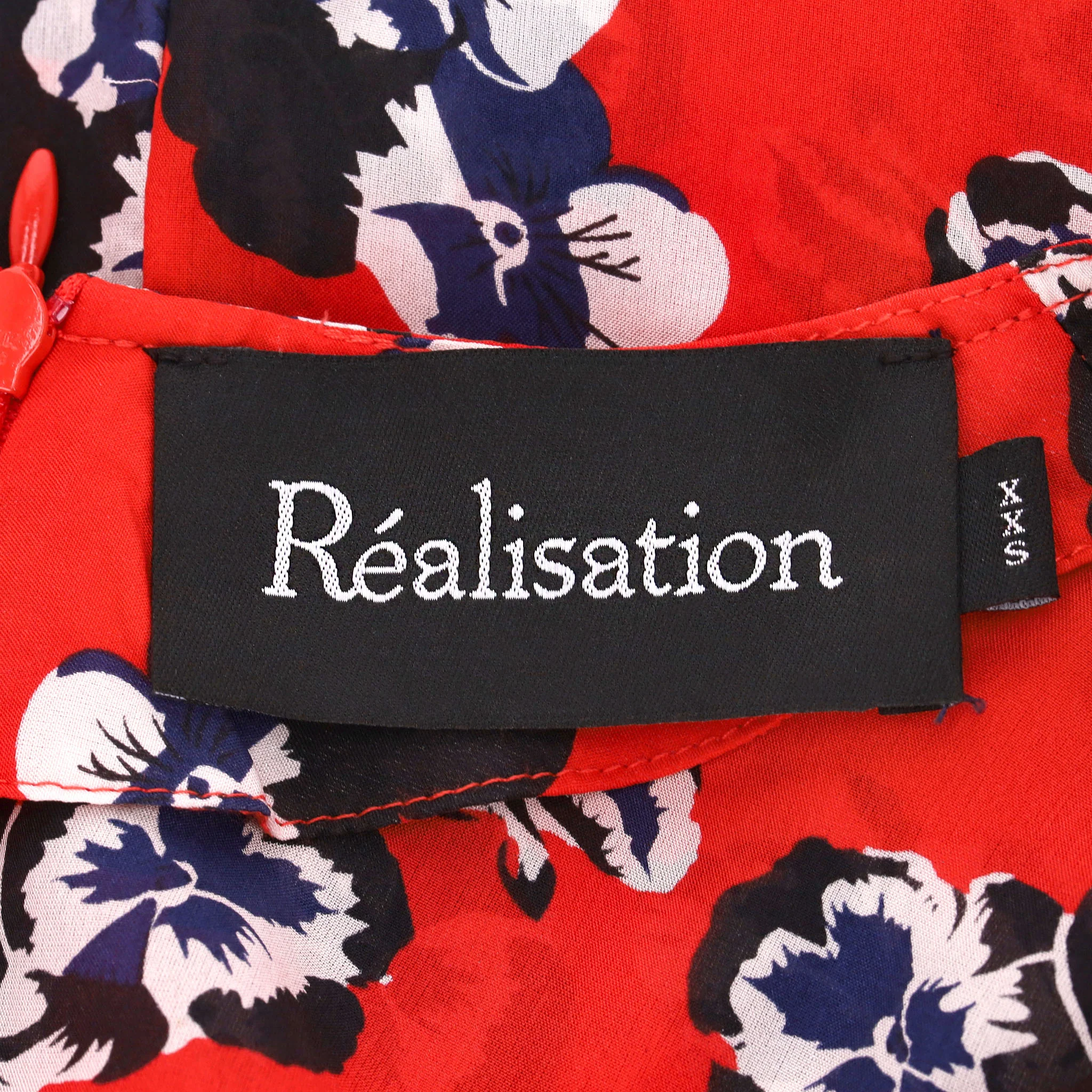 Realisation Floral Print Silk Skater Dress. Size XXS - Image 6