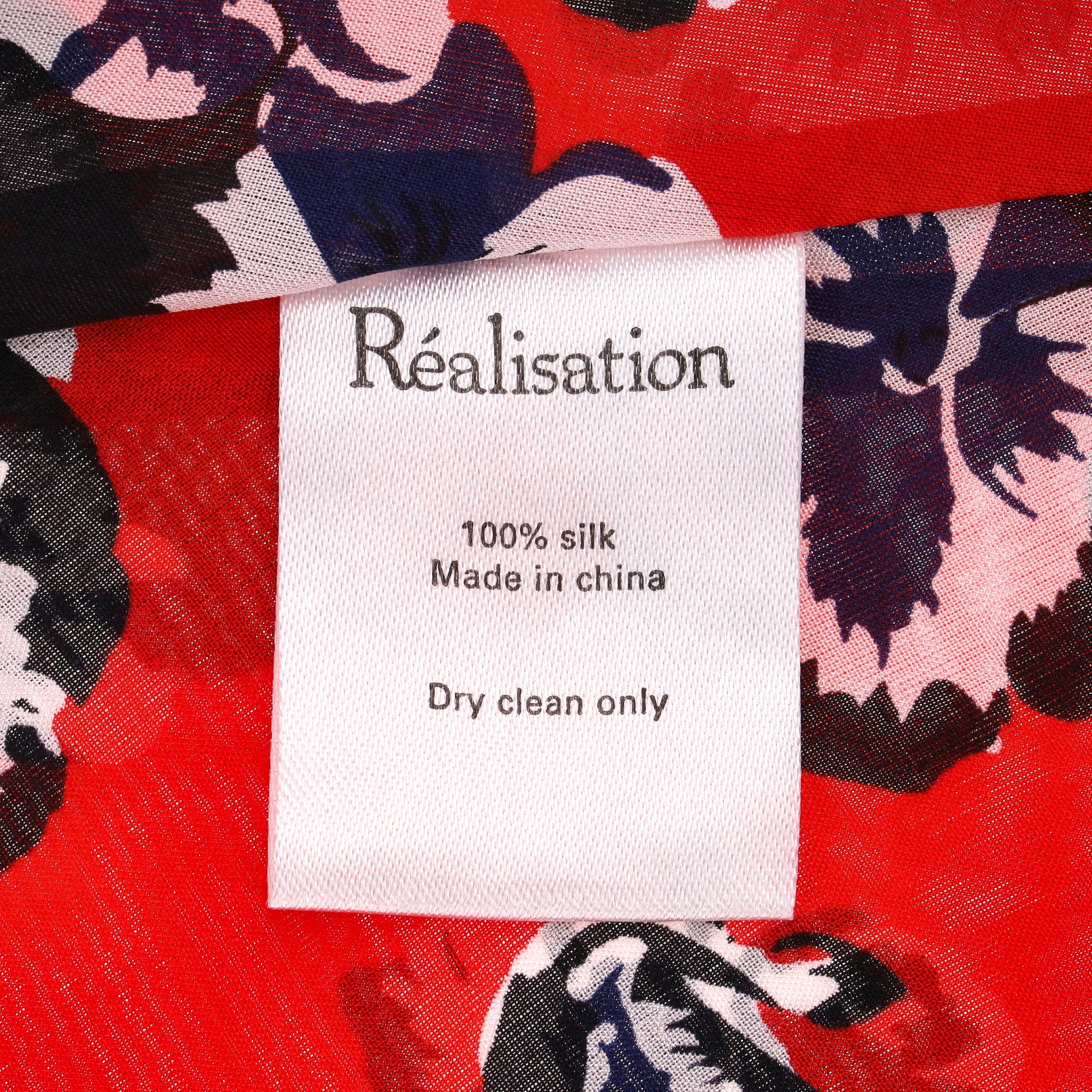 Realisation Floral Print Silk Skater Dress. Size XXS - Image 7
