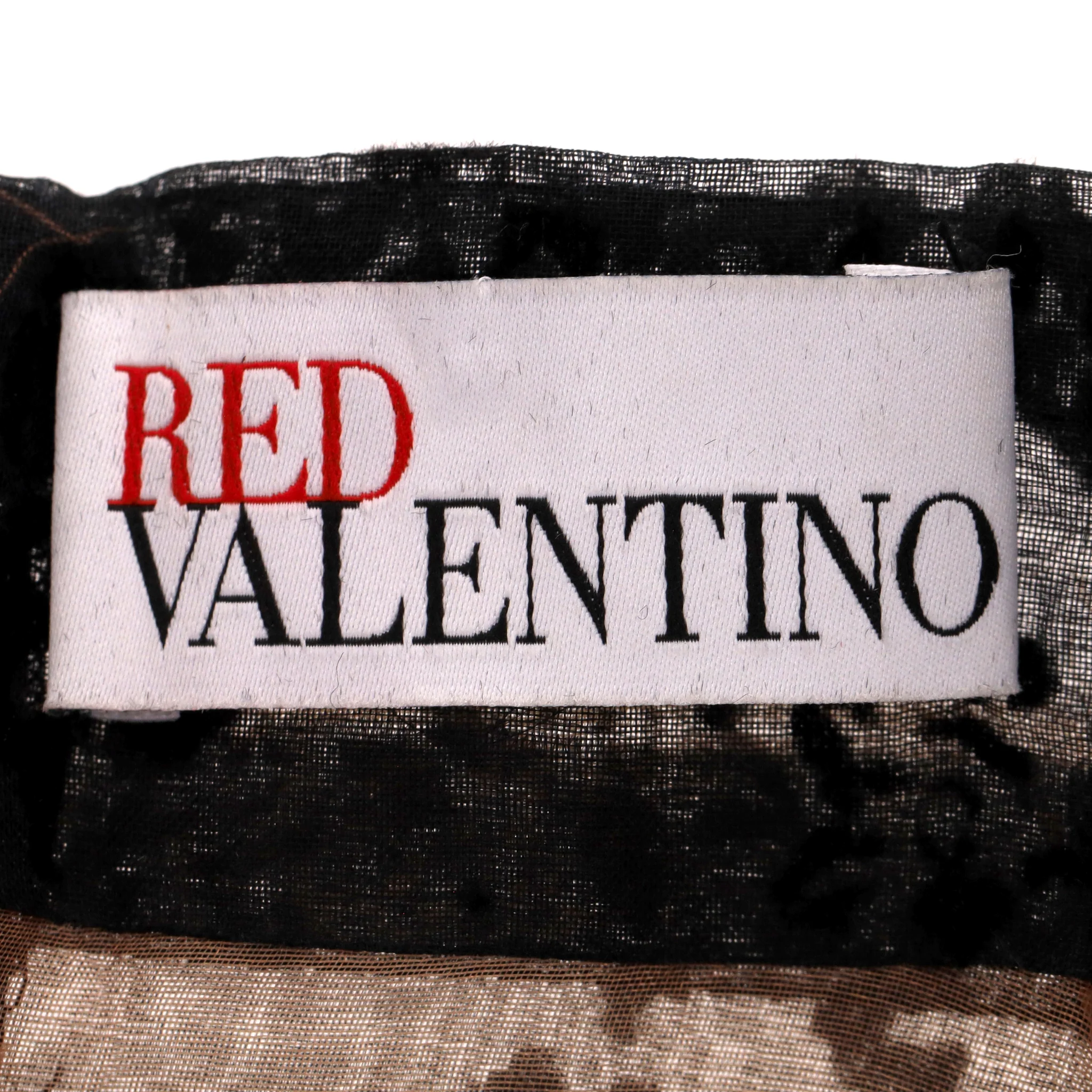 Red Valentino Tulle Lace Tiered Silk Skirt. Size 40IT - Image 7