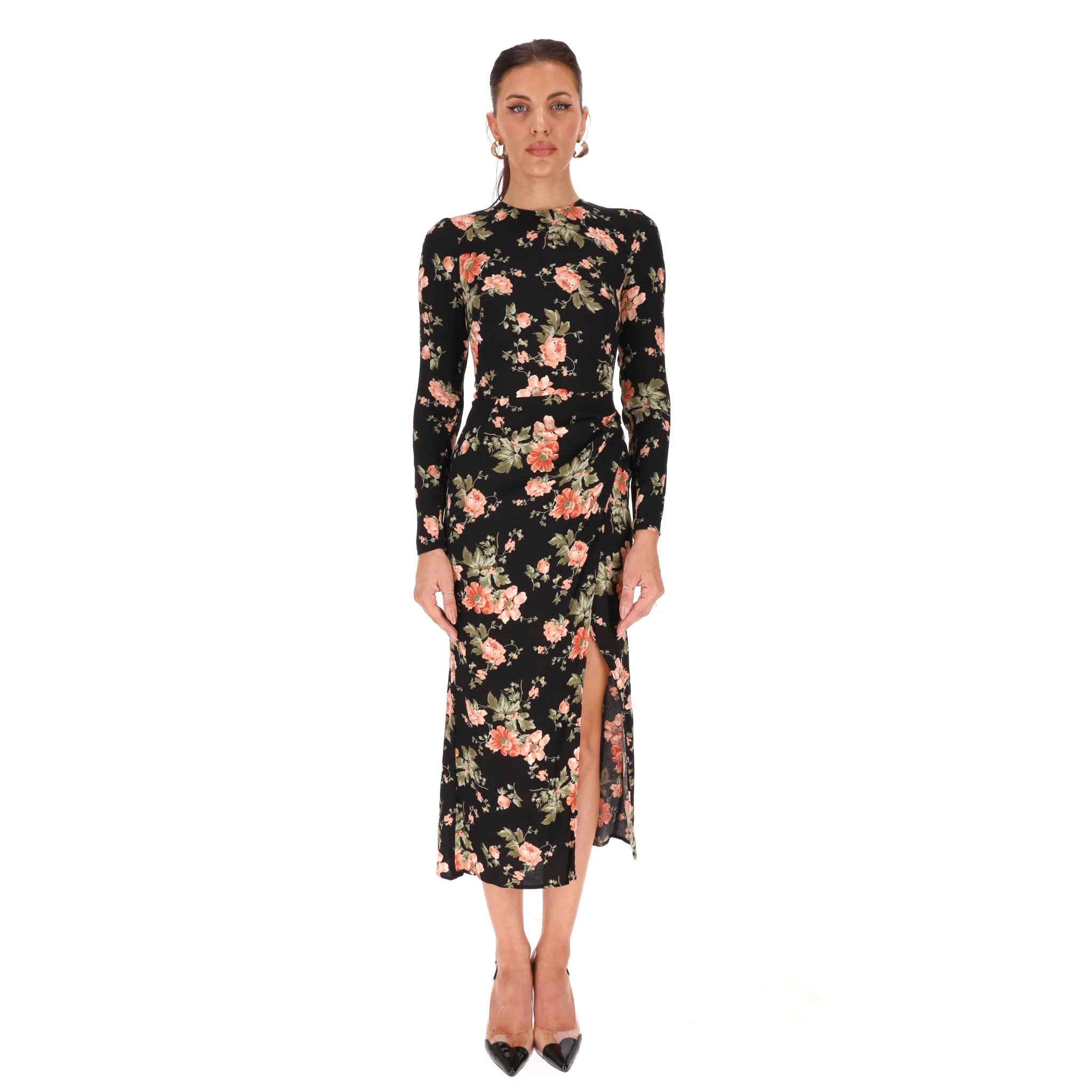 Reformation Floral Print Midi Dress. Size 0 - Image 2