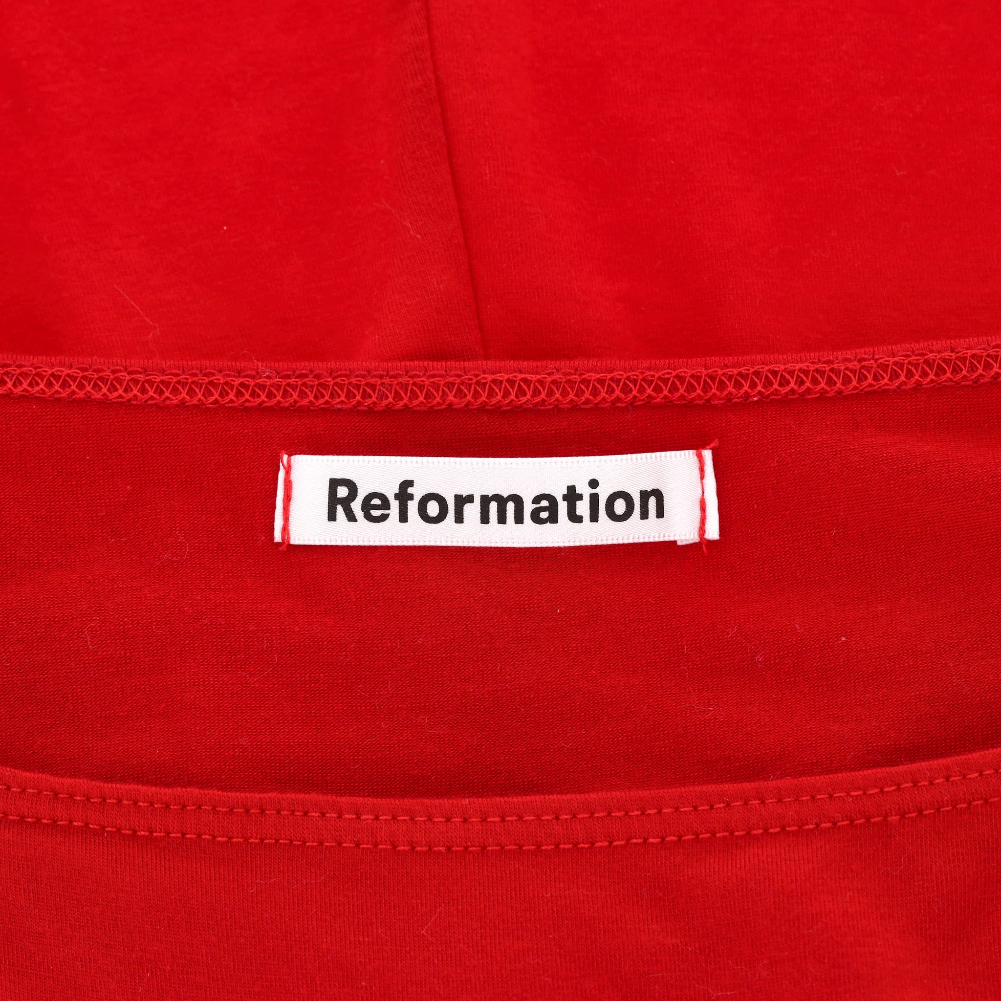Reformation Front Slit Ruched Detail Dress. Size XS - Image 5