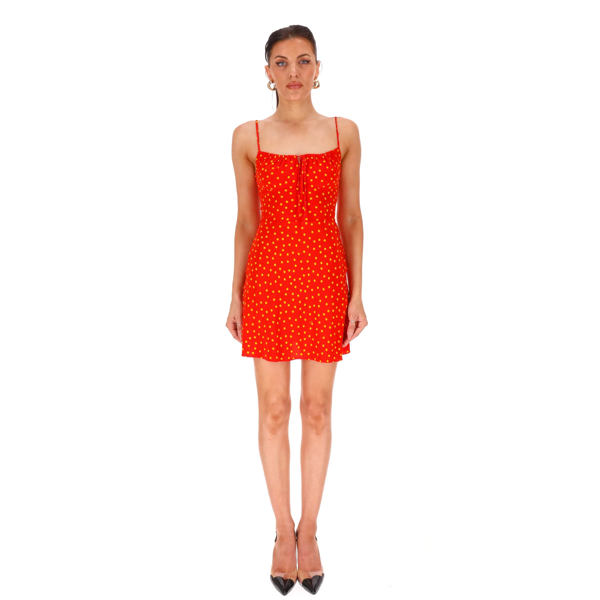 Realisation Polka-Dot Silk Mini Dress. Size XS - Image 2