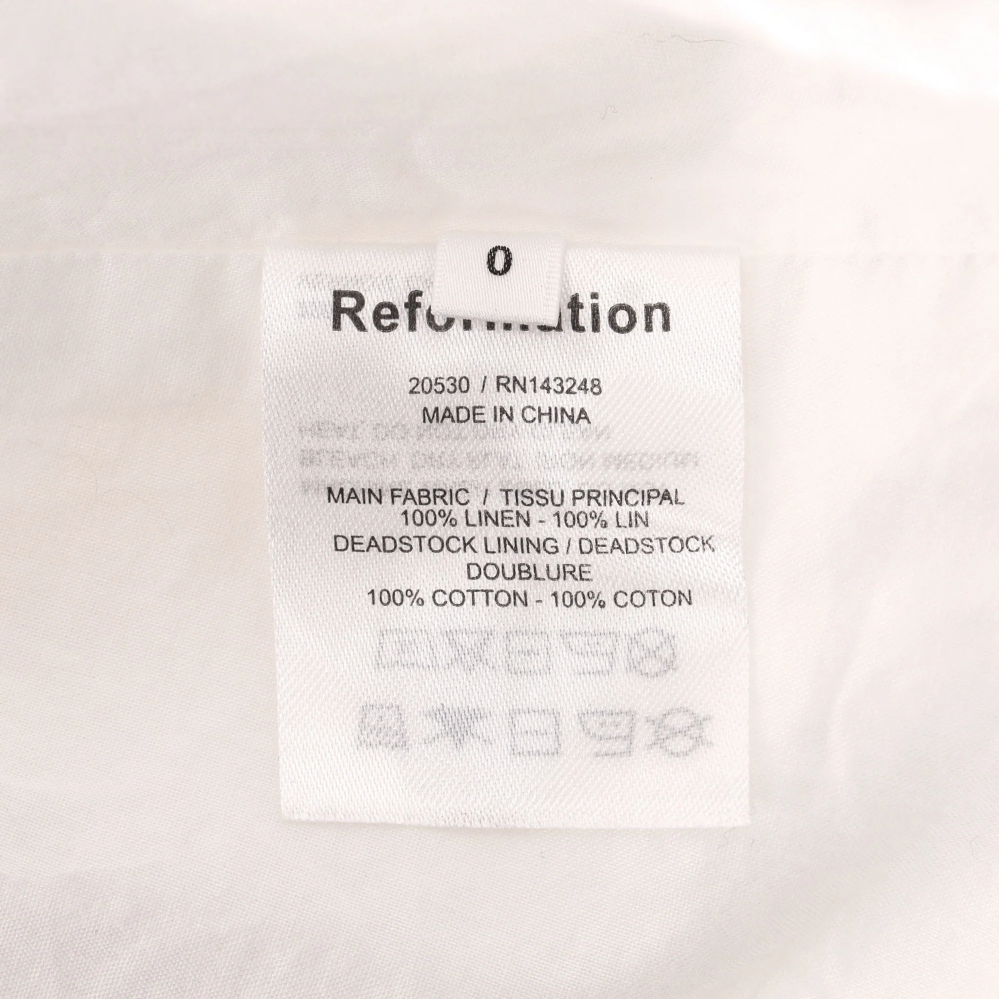 Reformation Linen Mini Dress. Size 0US - Image 6