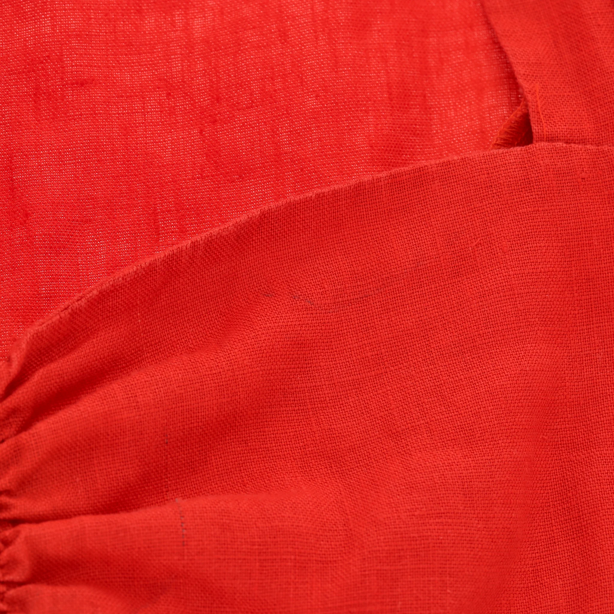 Reformation Puff Sleeve Mini Linen Dress. Size 2US - Image 8