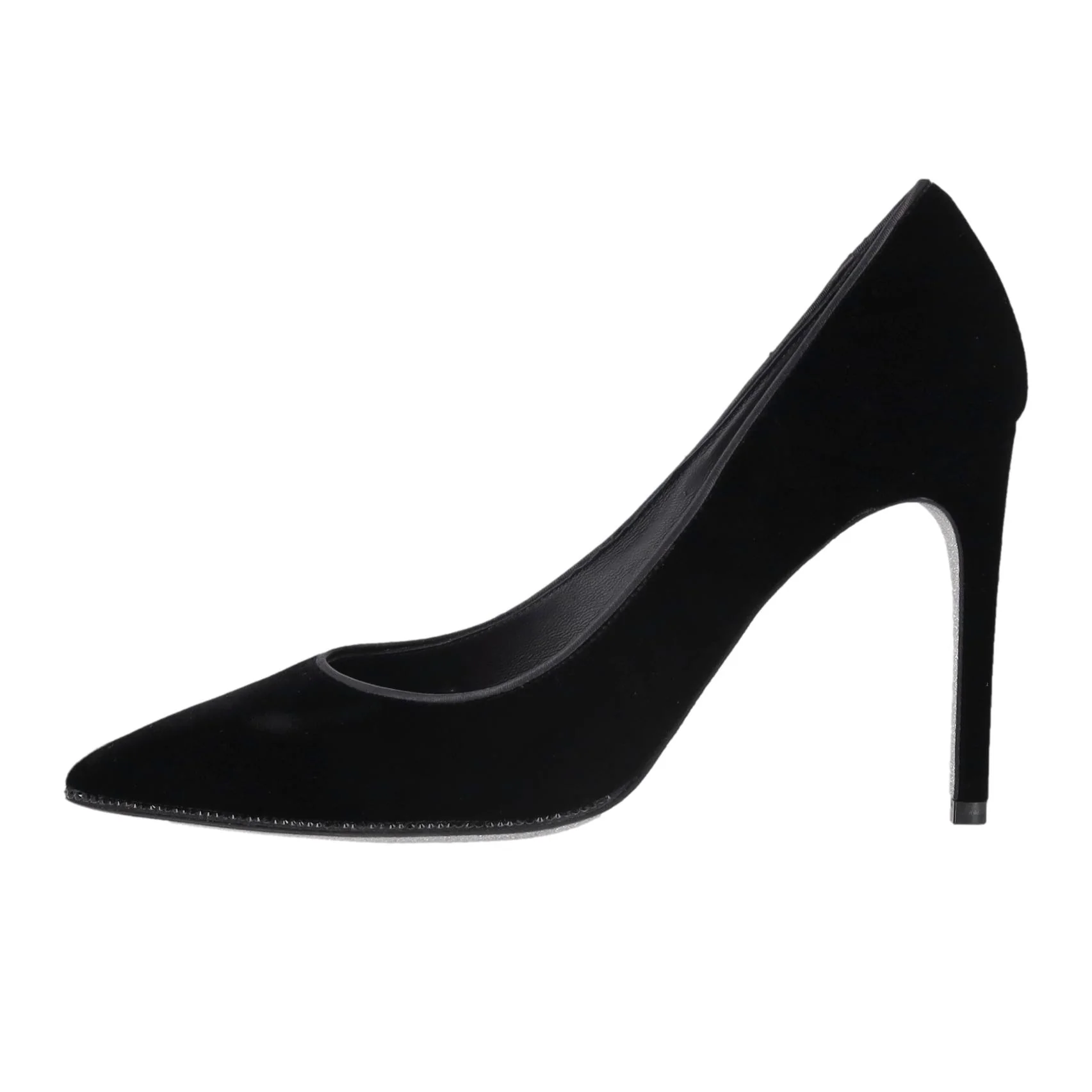 Rene Caovilla Crystal Trim Velvet Heels. Size 36.5