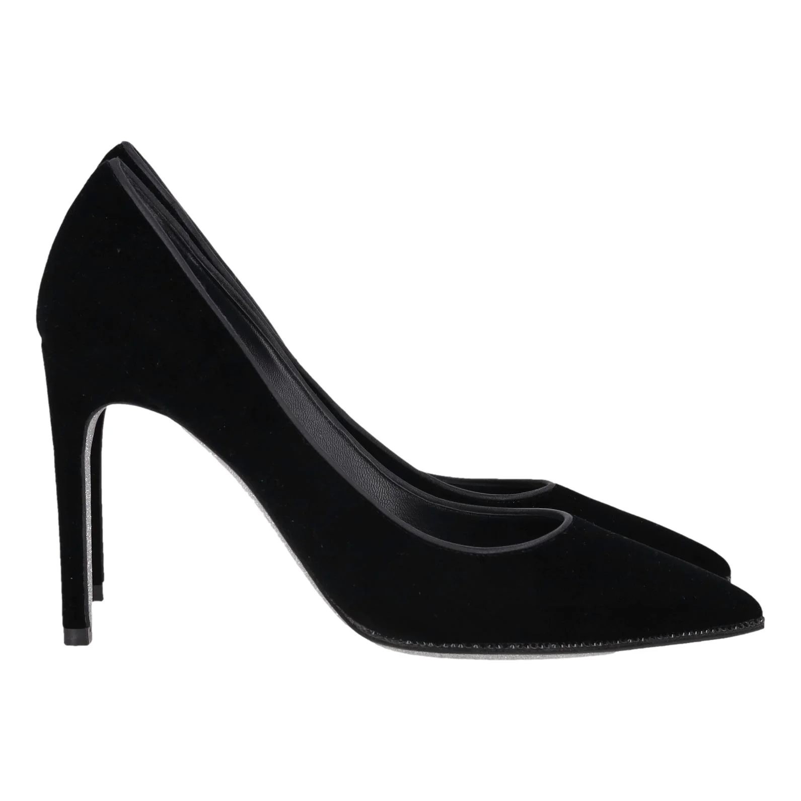 Rene Caovilla Crystal Trim Velvet Heels. Size 36.5 - Image 4