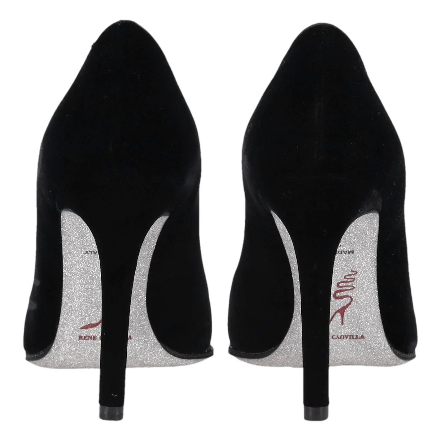 Rene Caovilla Crystal Trim Velvet Heels. Size 36.5 - Image 5