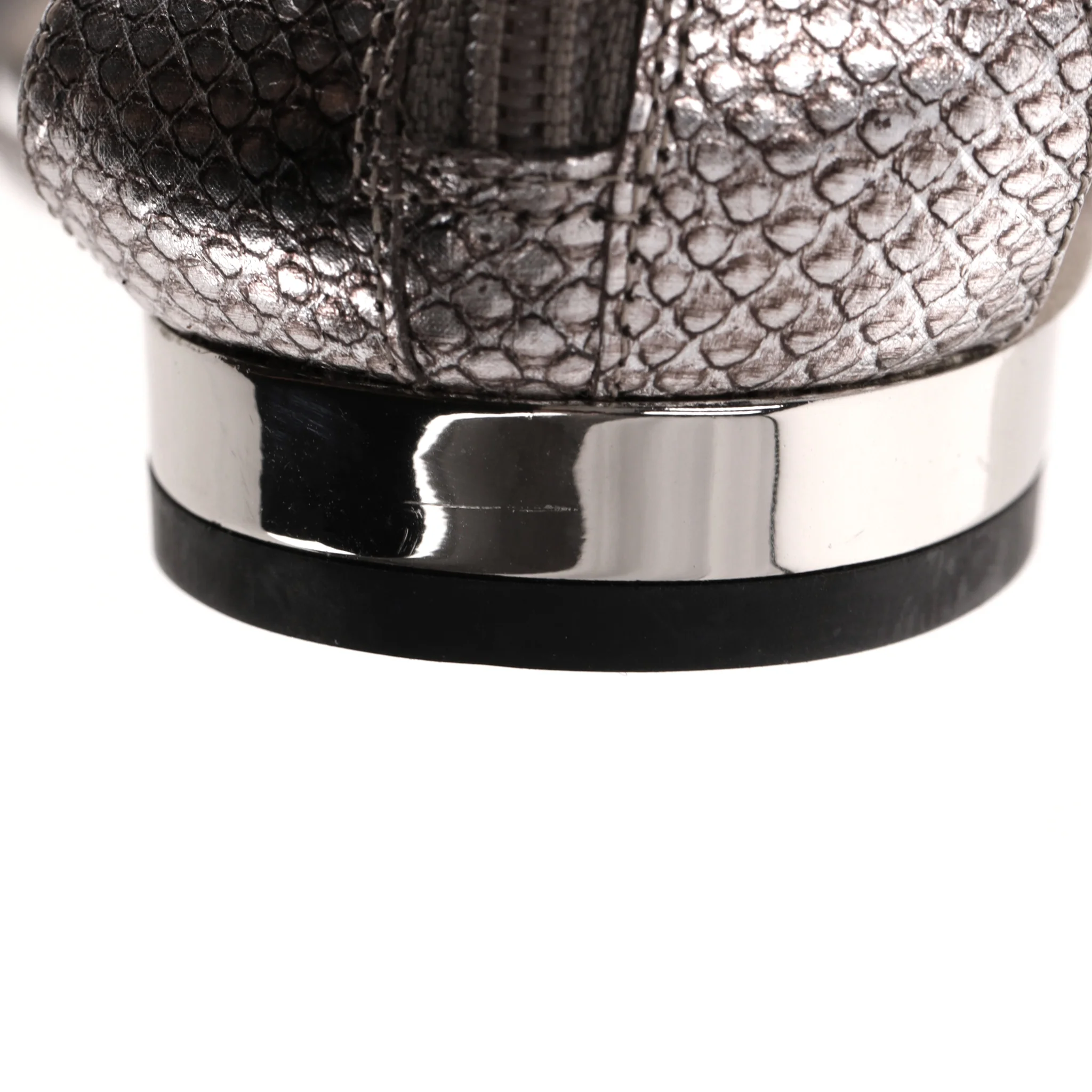 Rene Caovilla Snakeskin & Crystal Thong Sandals. Size 37 - Image 10