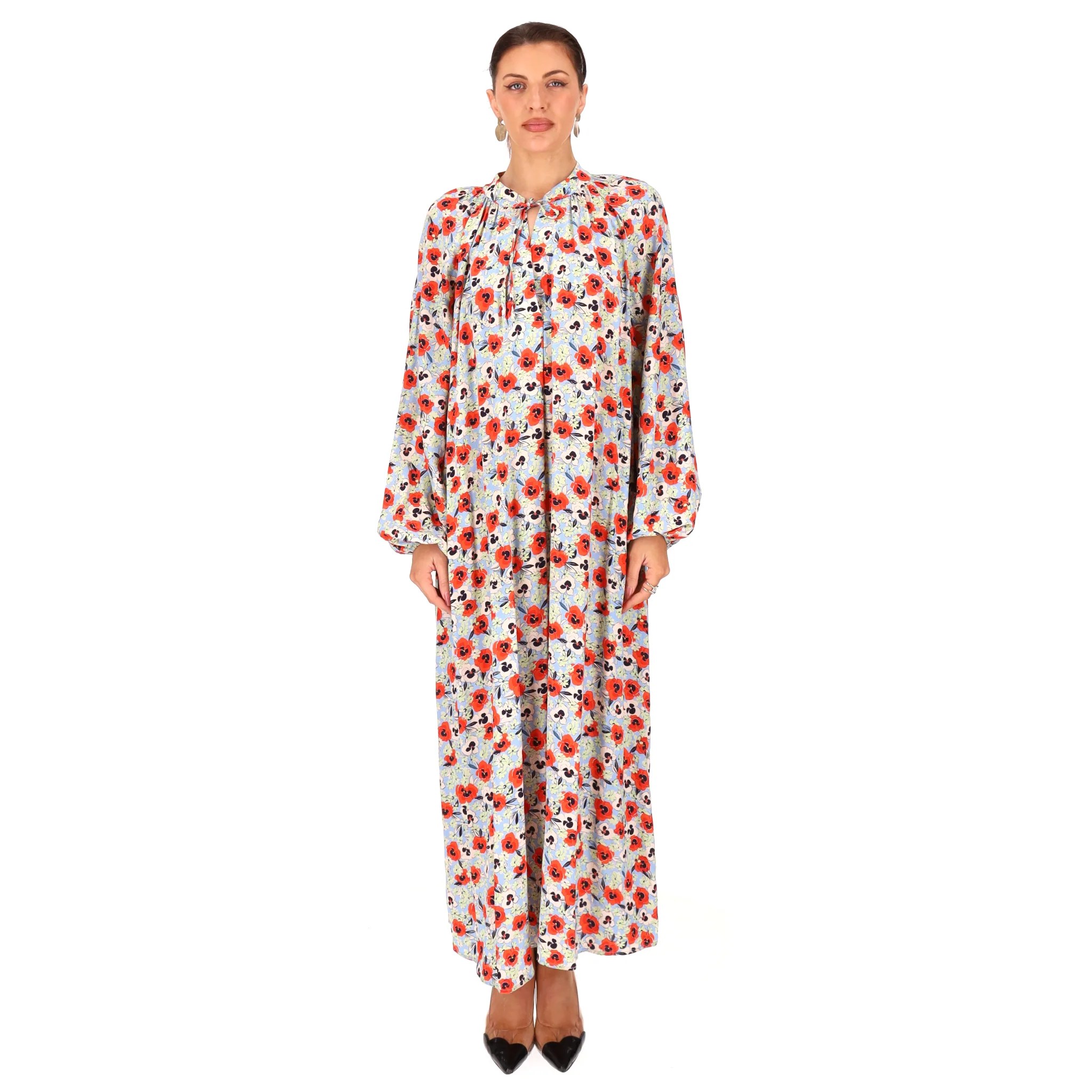 Rixo Floral Print Midi Tent Dress. Size L - Image 2