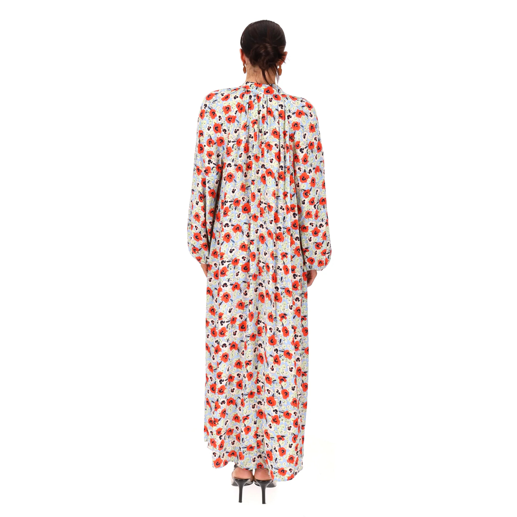Rixo Floral Print Midi Tent Dress. Size L - Image 4