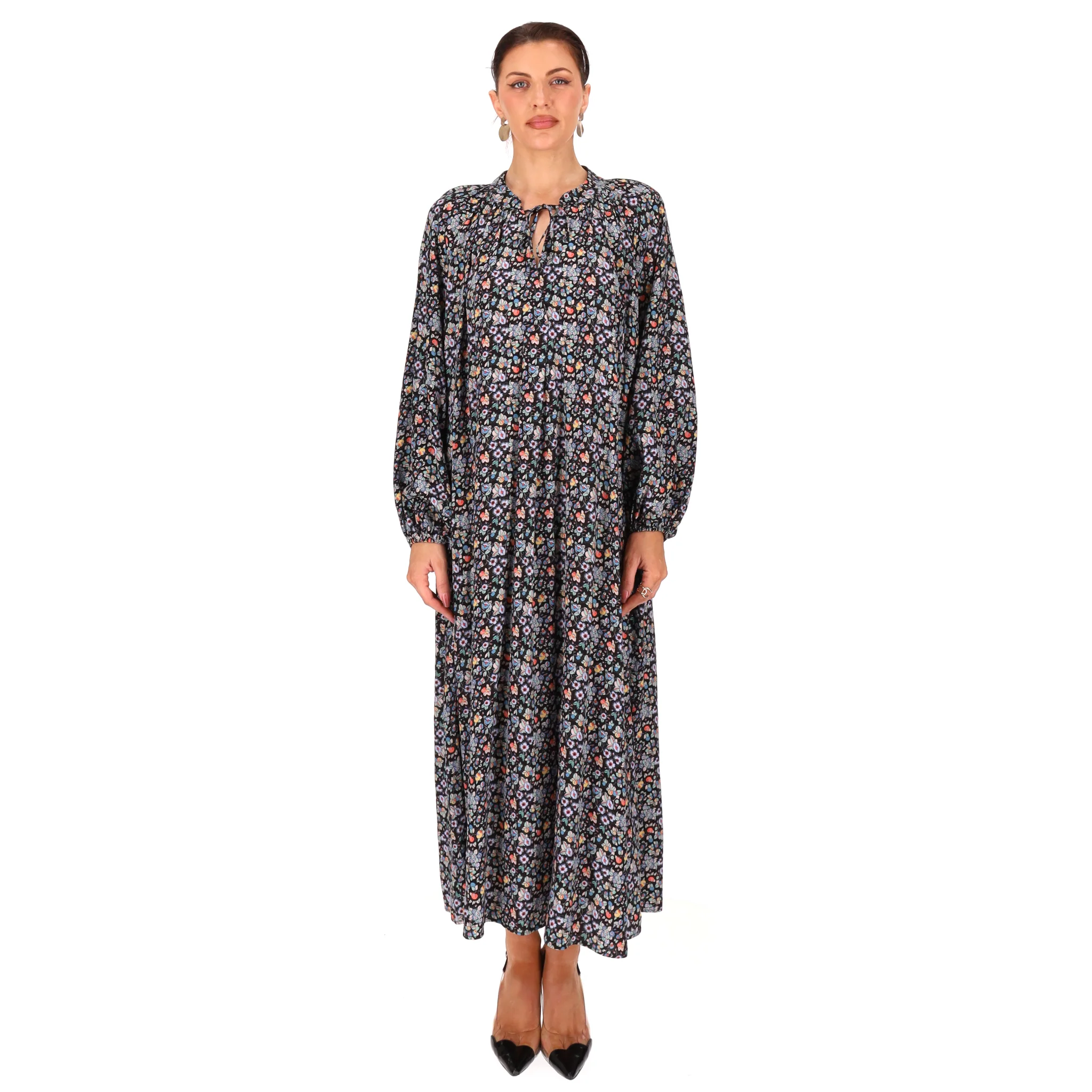Rixo Floral Print Midi Tent Dress. Size L - Image 2