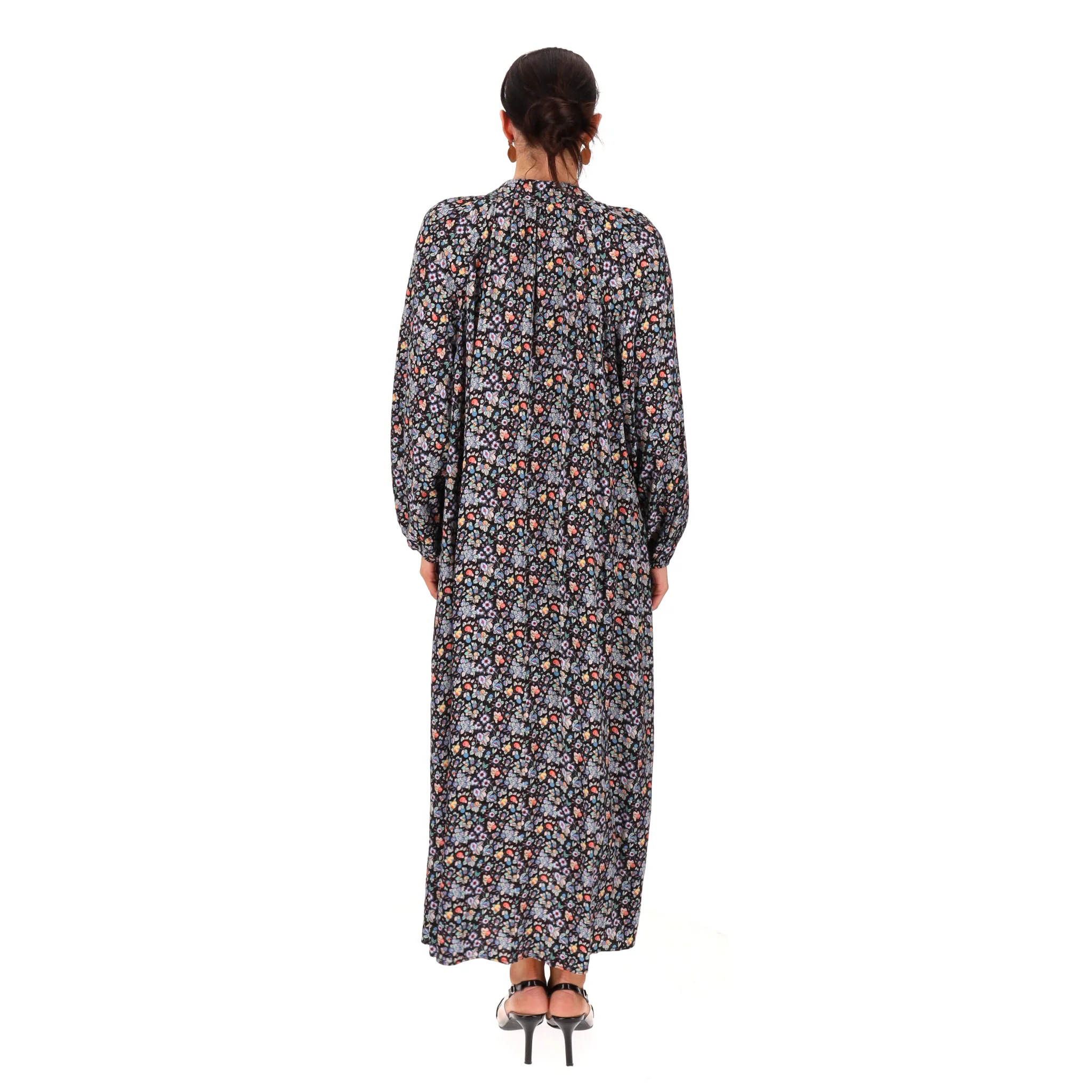 Rixo Floral Print Midi Tent Dress. Size L - Image 4