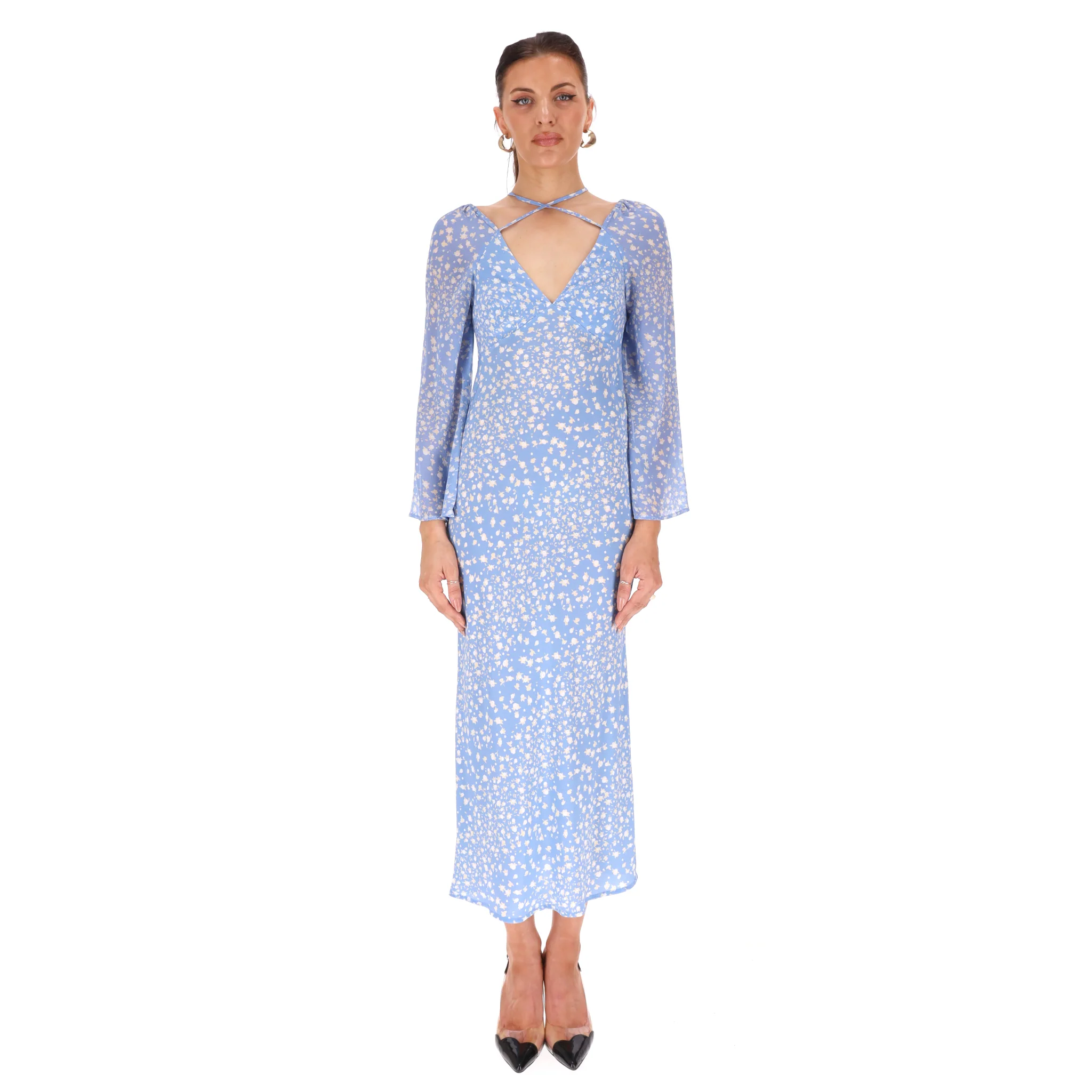 Rixo Floral Print Silk Maxi Dress. Size XXS - Image 2