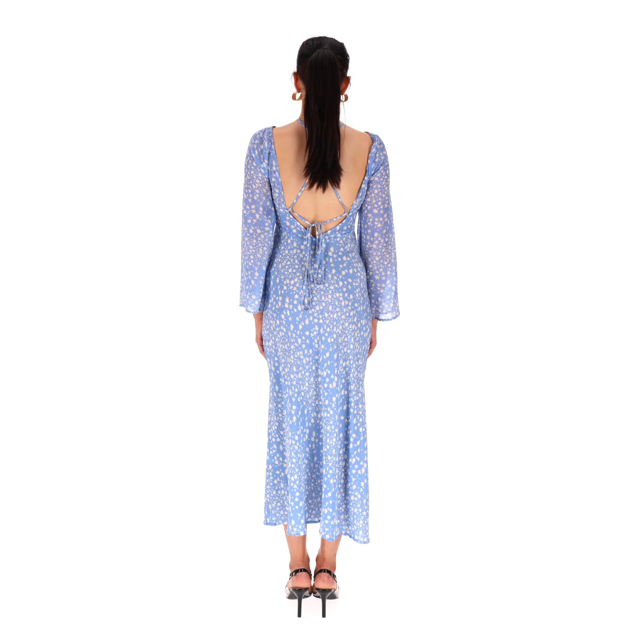 Rixo Floral Print Silk Maxi Dress. Size XXS - Image 4