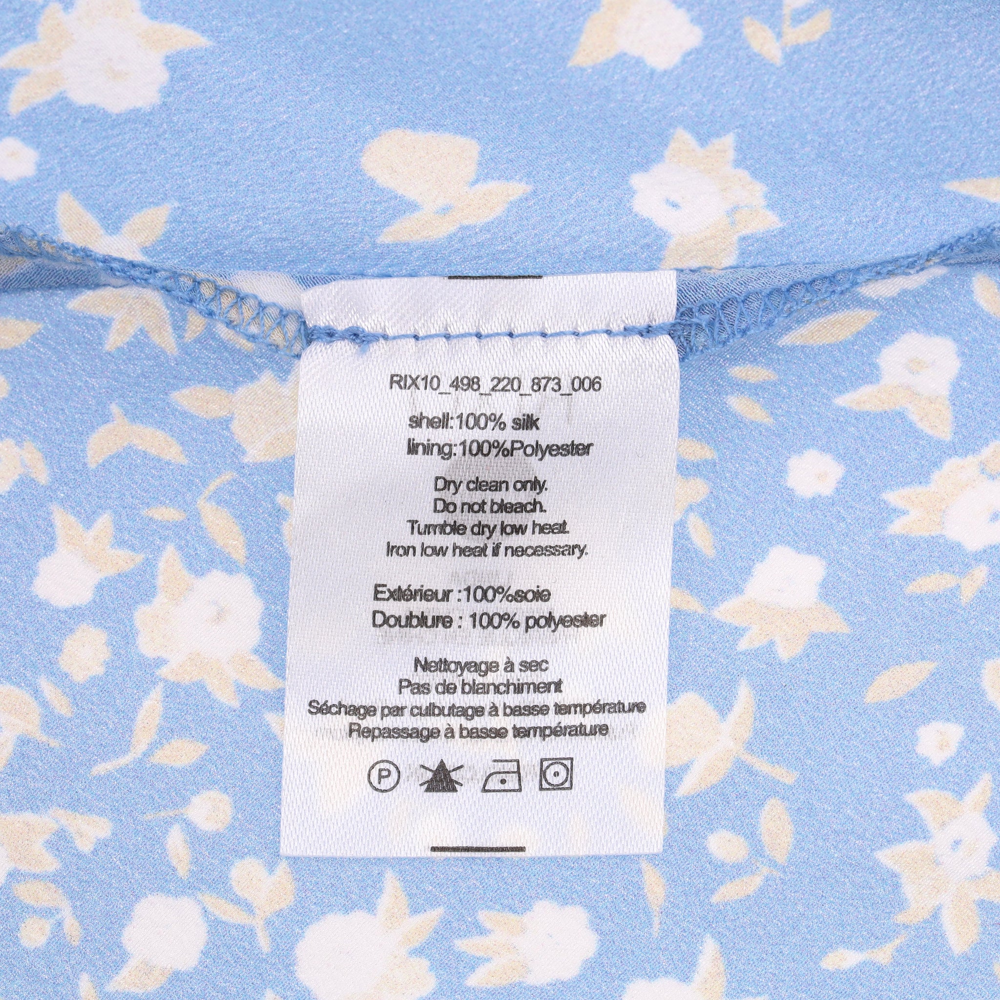 Rixo Floral Print Silk Maxi Dress. Size XXS - Image 6