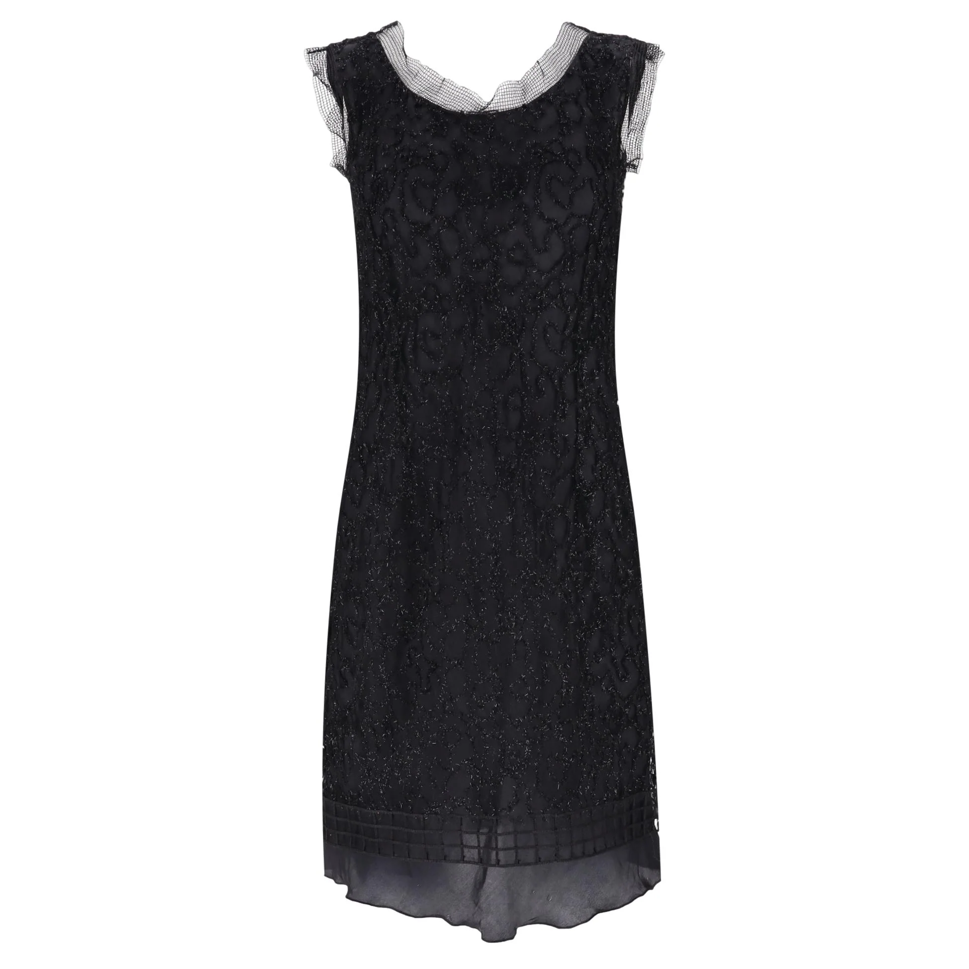Rochas Lace Textured-Embellished Dress. Size S