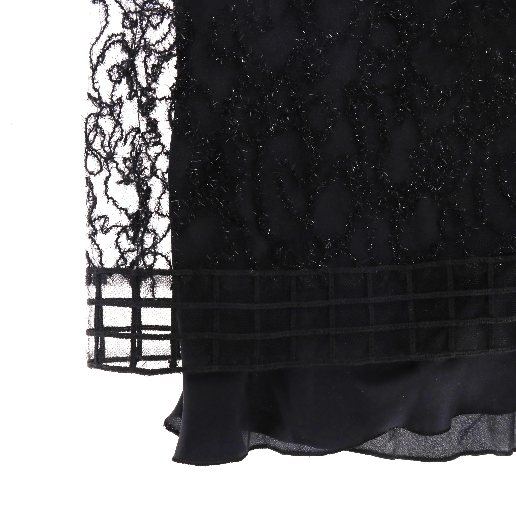 Rochas Lace Textured-Embellished Dress. Size S - Image 5