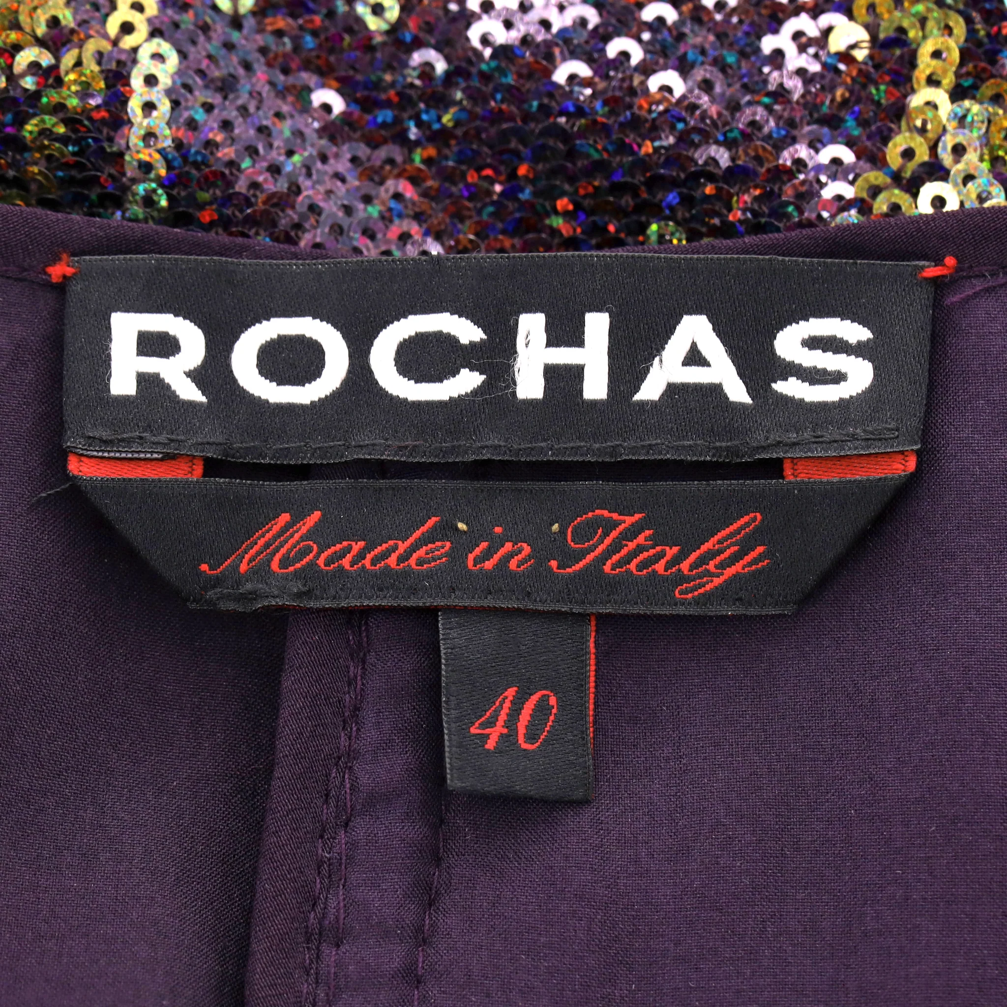 Rochas Sequin Embellished Midi Dress. Size 40IT - Image 7