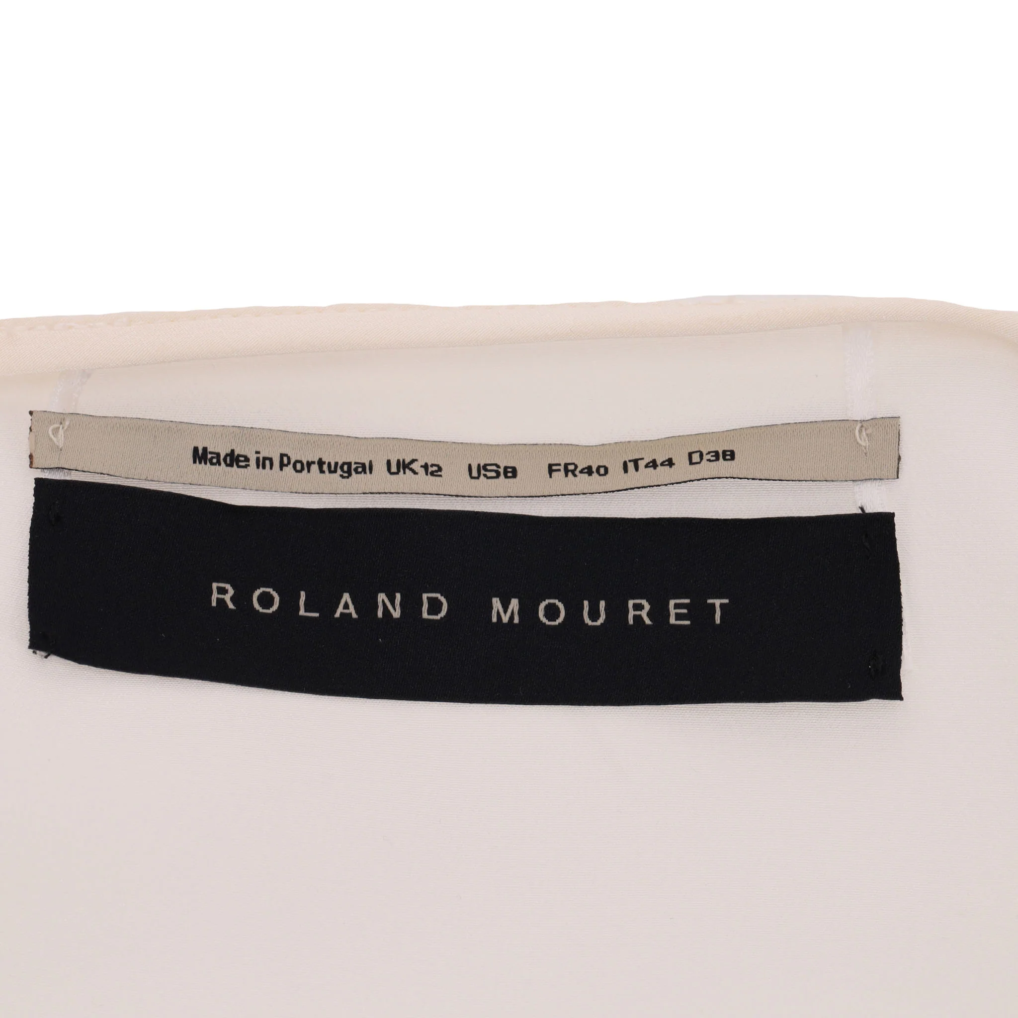 Roland Mouret Colour-Block V-Neck Silk Top. Size 12UK - Image 6