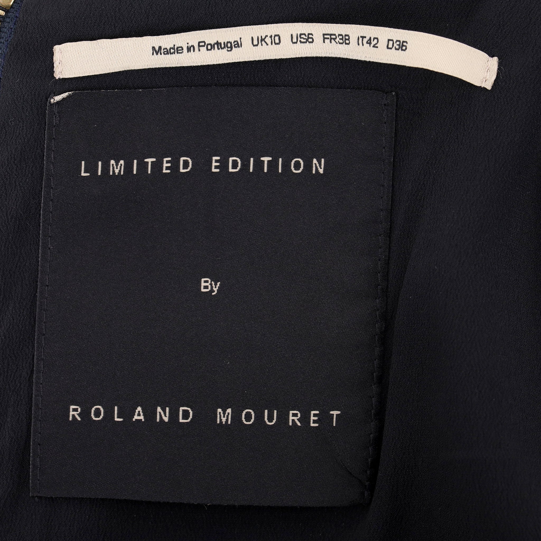 Roland Mouret Ltd Edition Asymmetric Wool Peplum Top. Size 10UK - Image 7