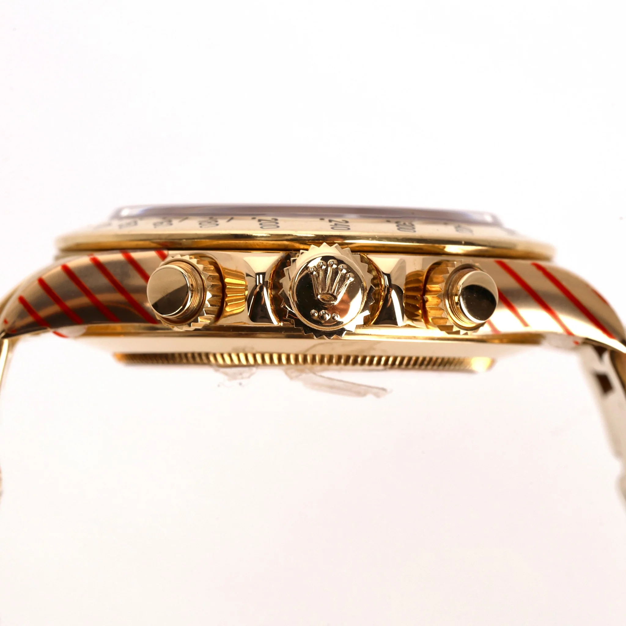 Rolex Daytona 18k Gold With Black Face & Diamond Dot Dial - Image 6