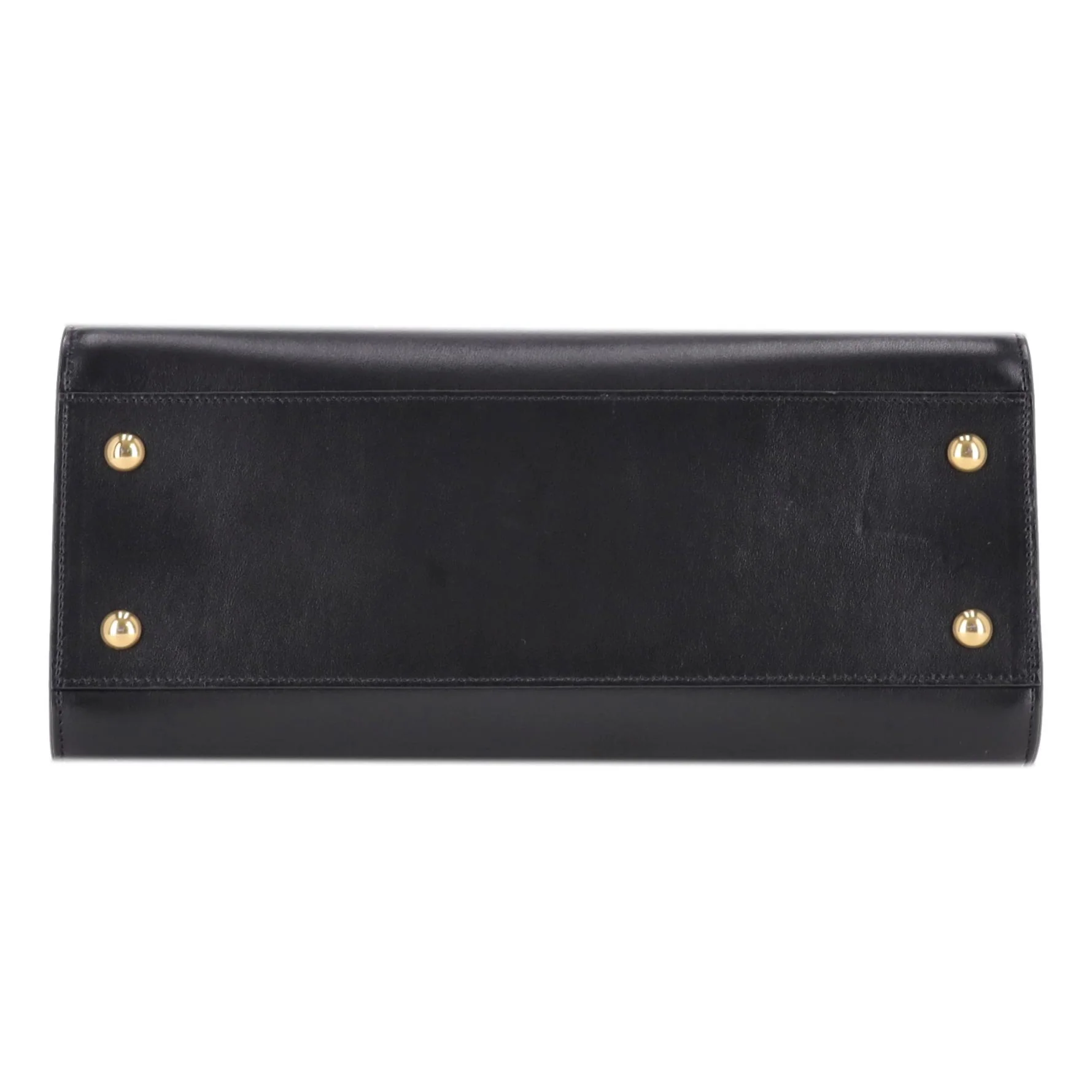 Saint Laurent Calfskin Leather 'YSL' Logo Small Cabas Tote Bag - Image 6