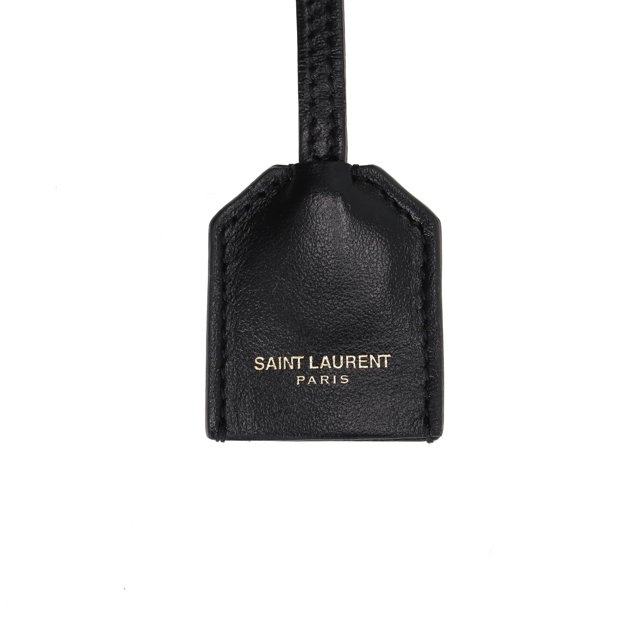 Saint Laurent Calfskin Leather 'YSL' Logo Small Cabas Tote Bag - Image 9