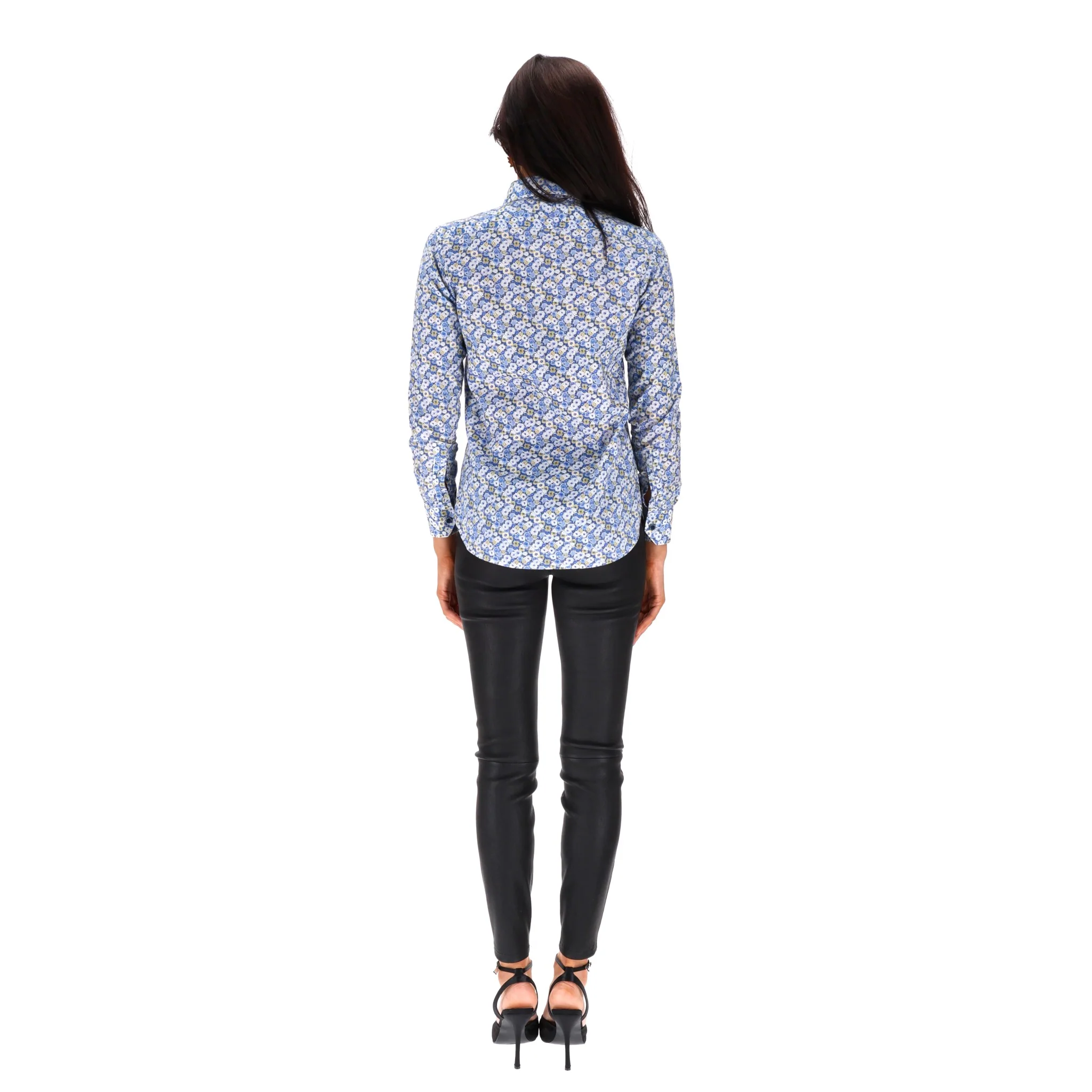 Saint Laurent Floral Cotton Shirt. Size 36FR - Image 4