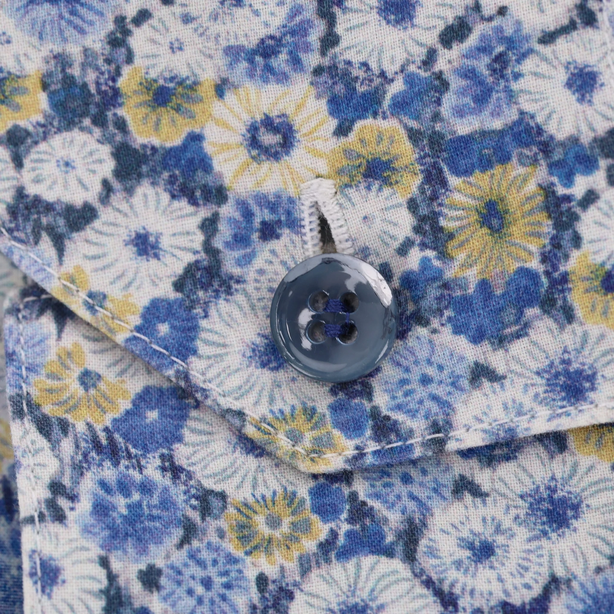 Saint Laurent Floral Cotton Shirt. Size 36FR - Image 5