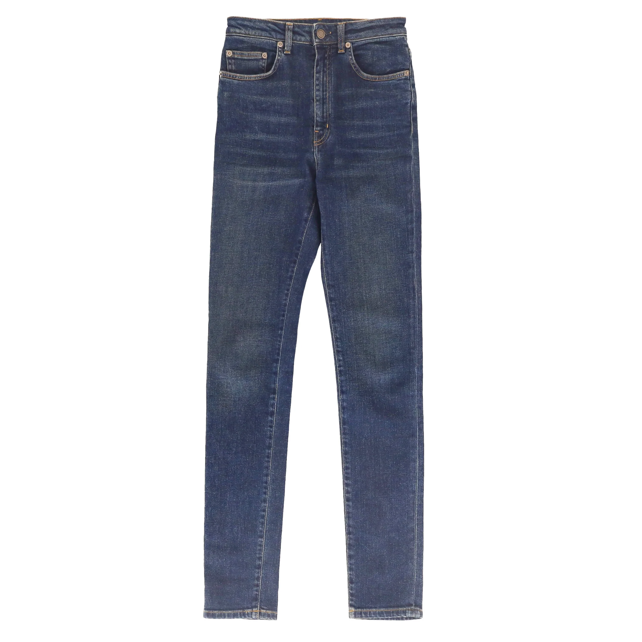 Saint Laurent High-Waisted Slim Jeans. Size W28
