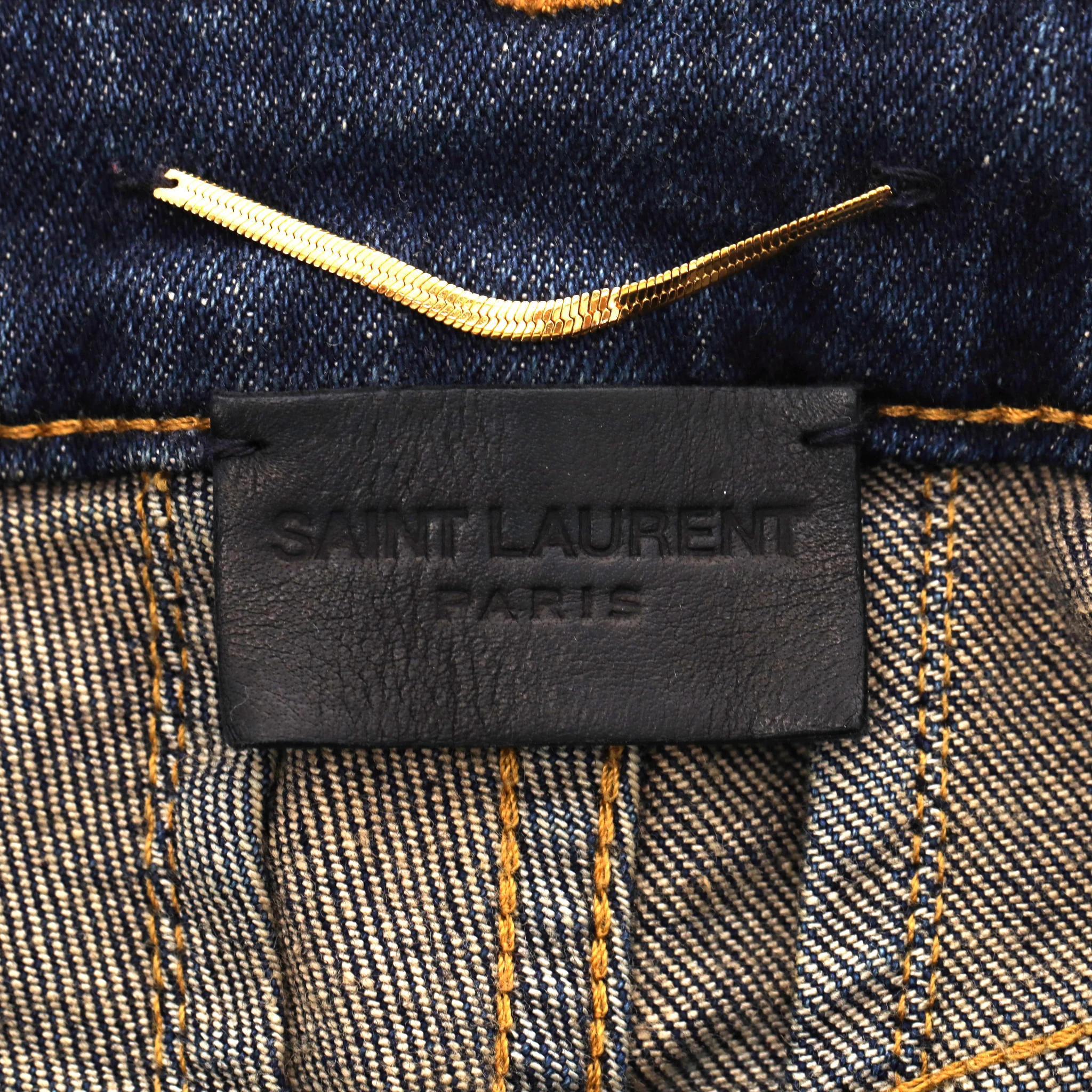 Saint Laurent High-Waisted Slim Jeans. Size W28 - Image 7