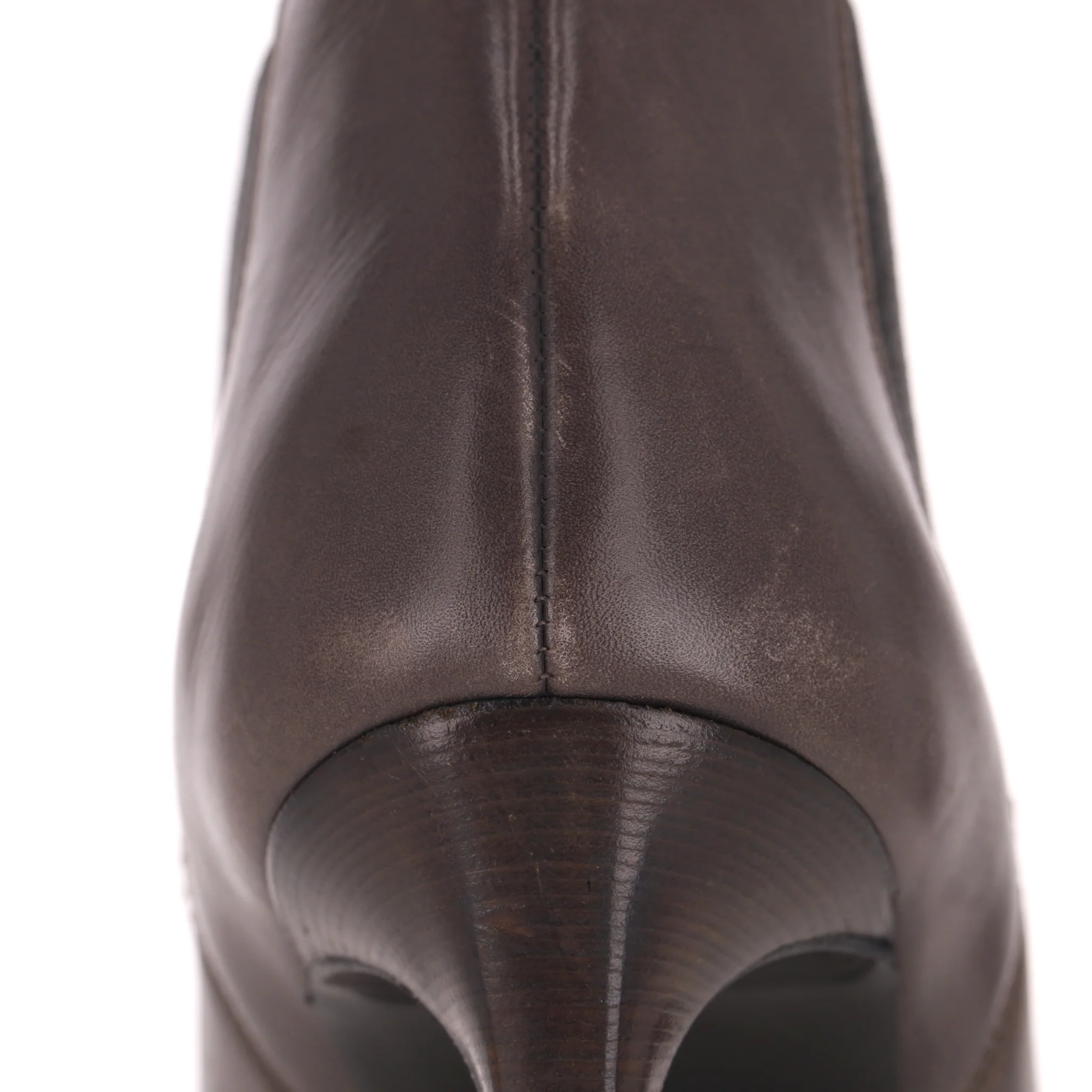 Saint Laurent Leather Heeled Ankle Boots. Size 35.5 - Image 10
