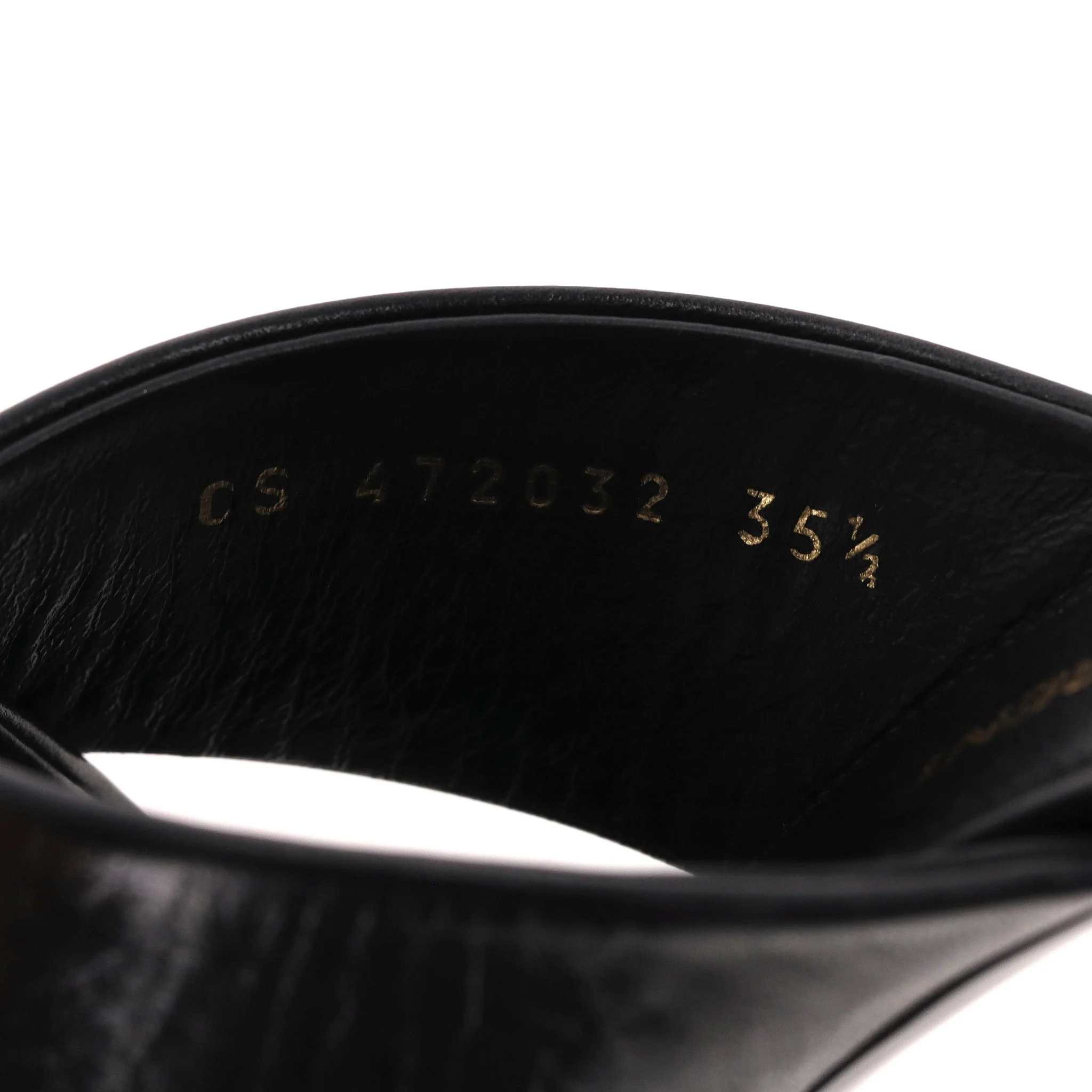 Saint Laurent Loulou Leather Heeled Mules/Sandals. Size 35.5 - Image 7