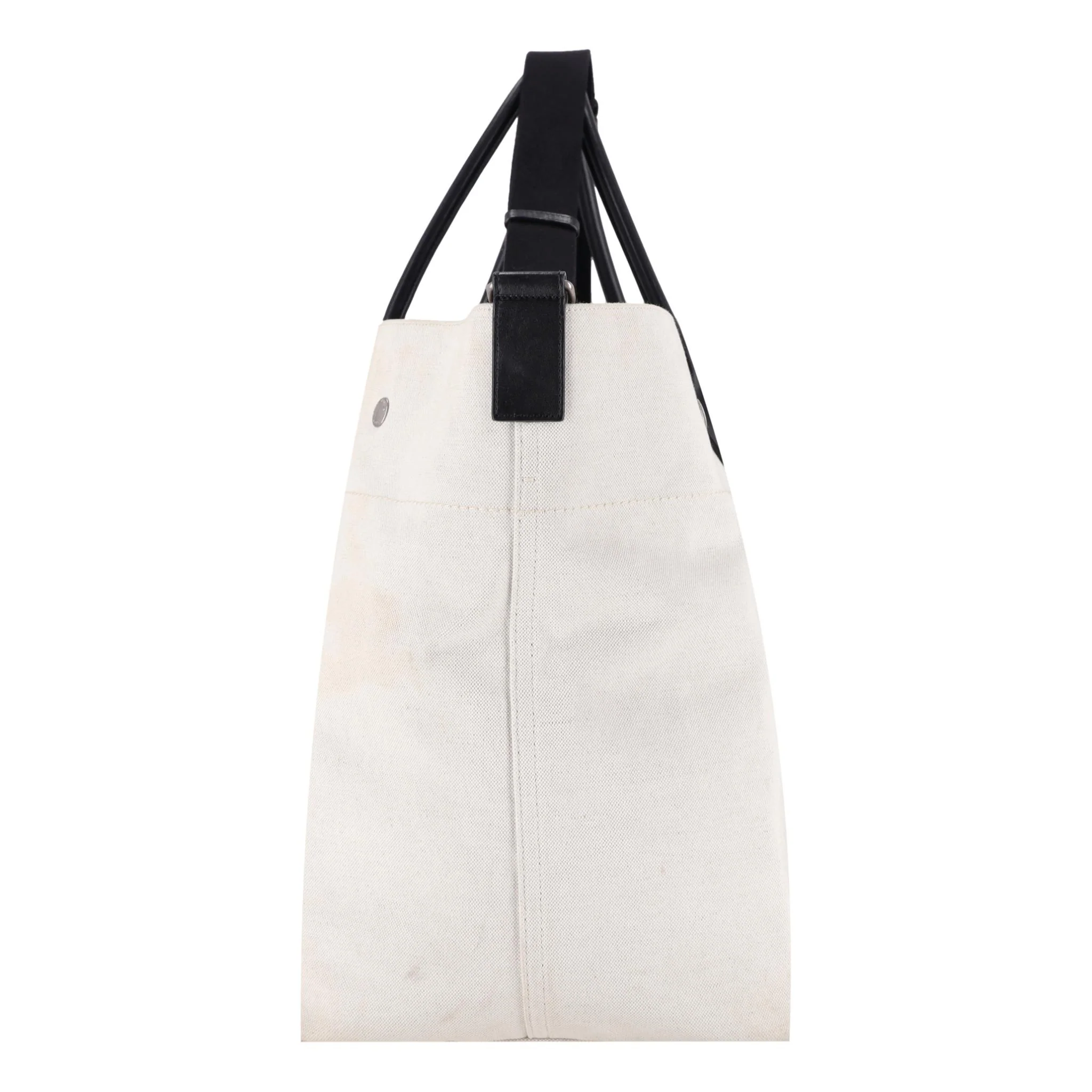 Saint Laurent Maxi Rive Gauche Canvas Tote Bag - Image 3