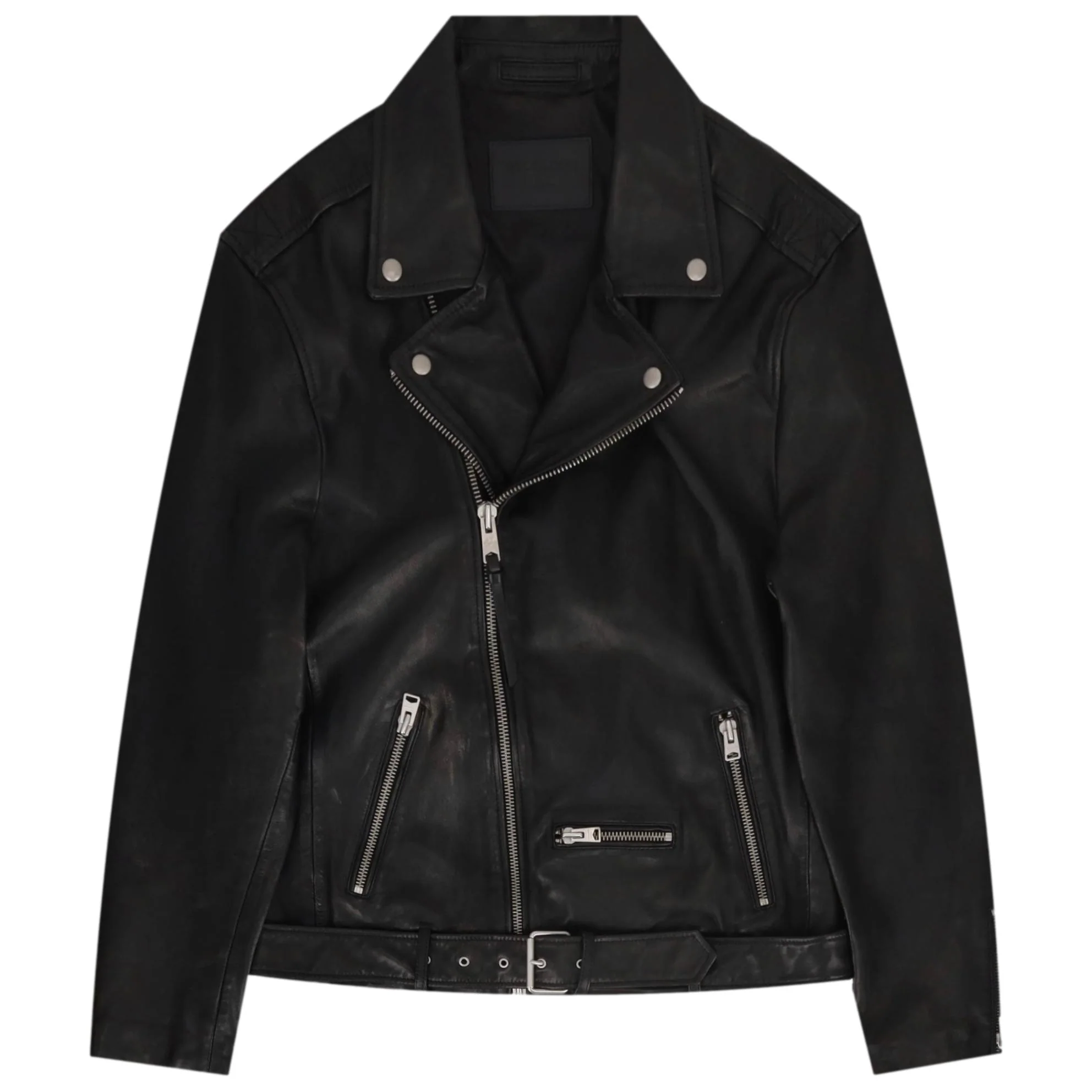 AllSaints Wick Leather Biker Jacket. Size L