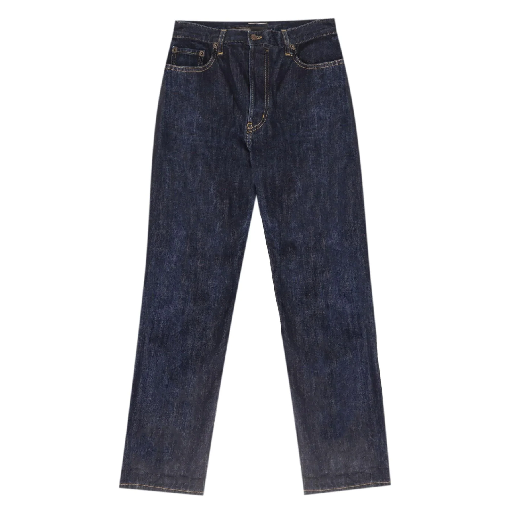 Saint Laurent Straight-Leg Cropped Jeans. Size S