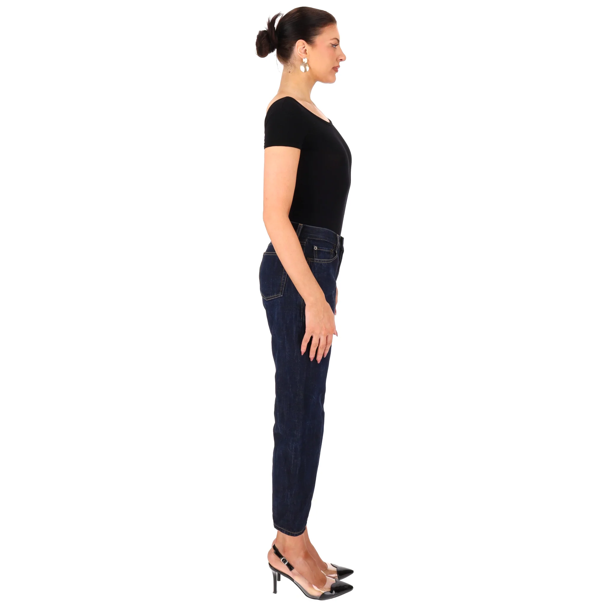 Saint Laurent Straight-Leg Cropped Jeans. Size S - Image 3