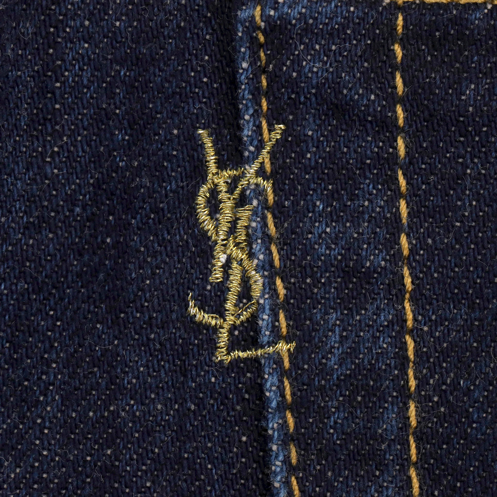 Saint Laurent Straight-Leg Cropped Jeans. Size S - Image 5