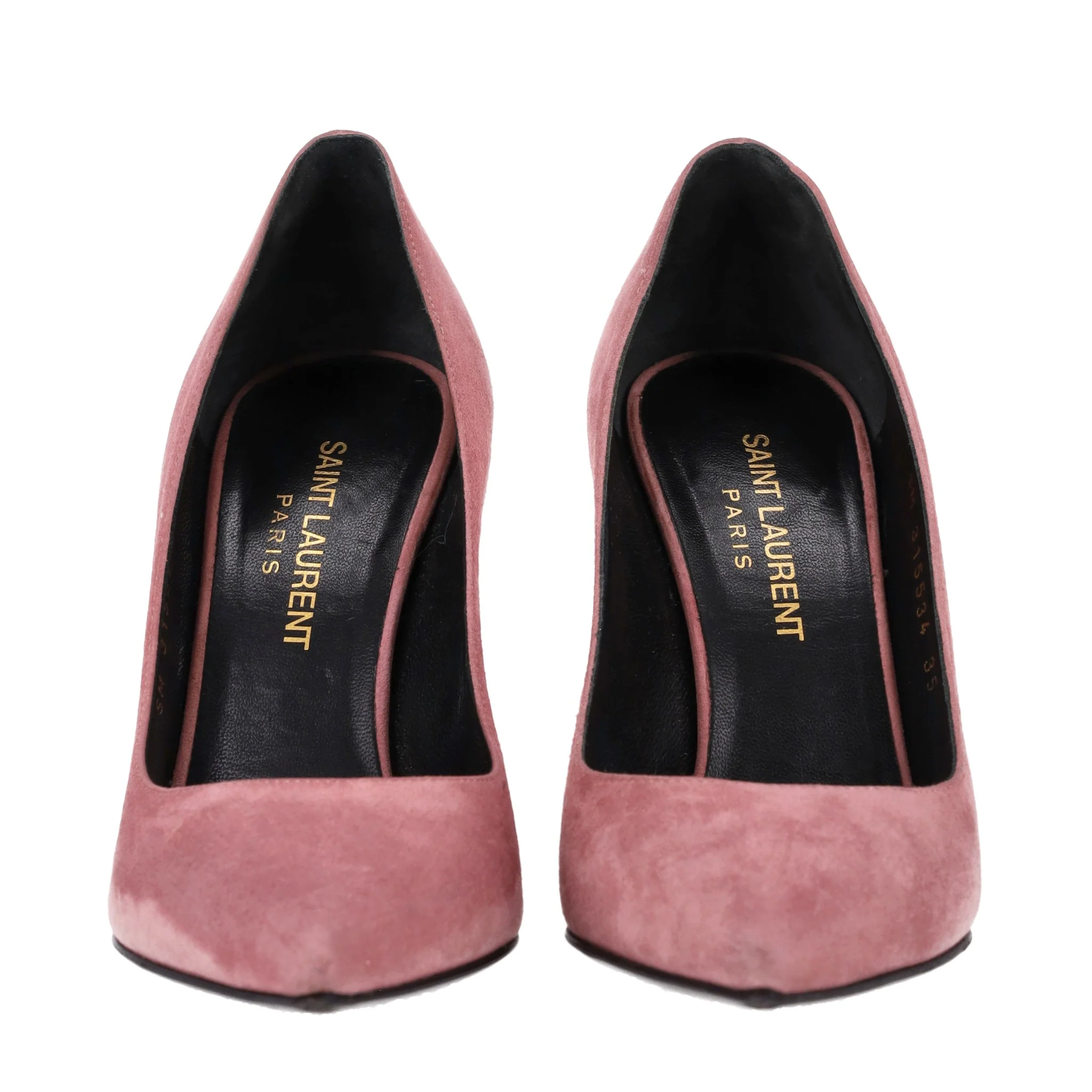 Saint Laurent Suede Pump High Heels. Size 35 - Image 3