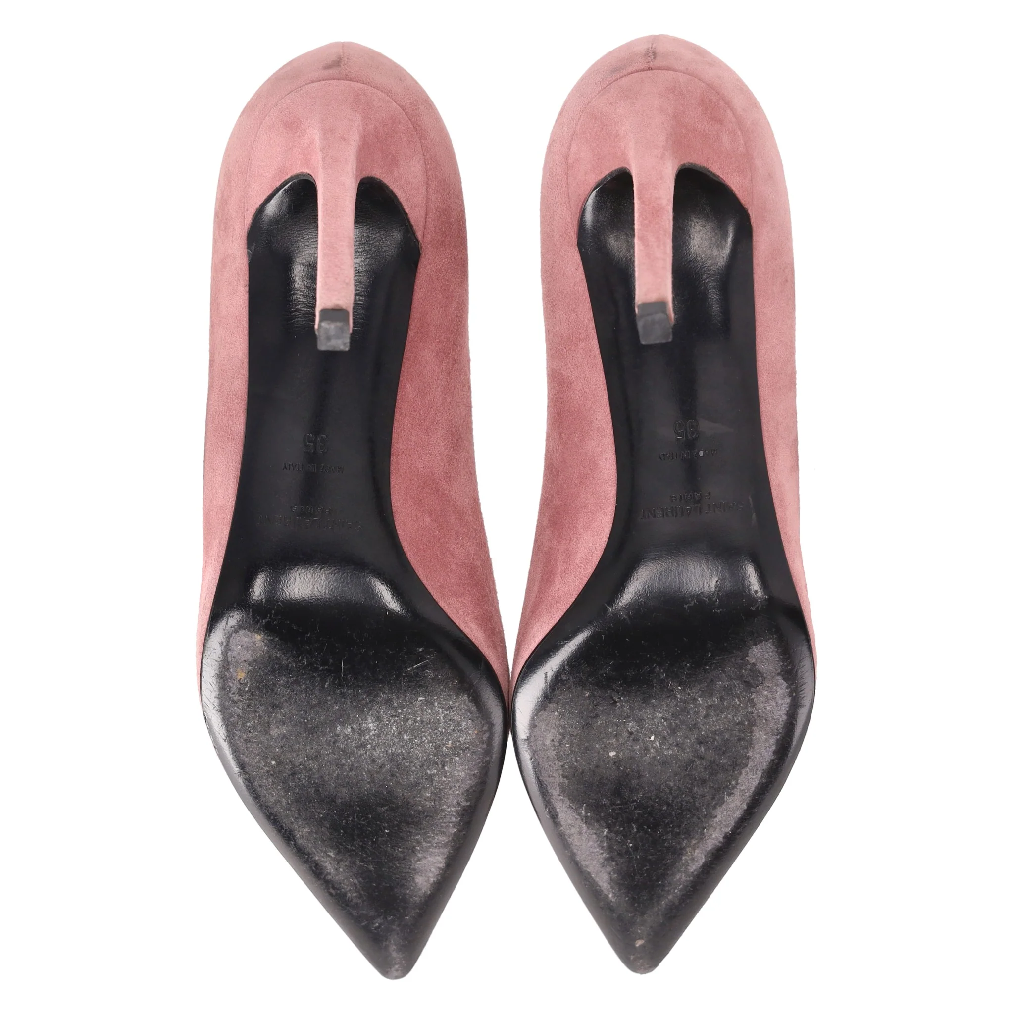 Saint Laurent Suede Pump High Heels. Size 35 - Image 6