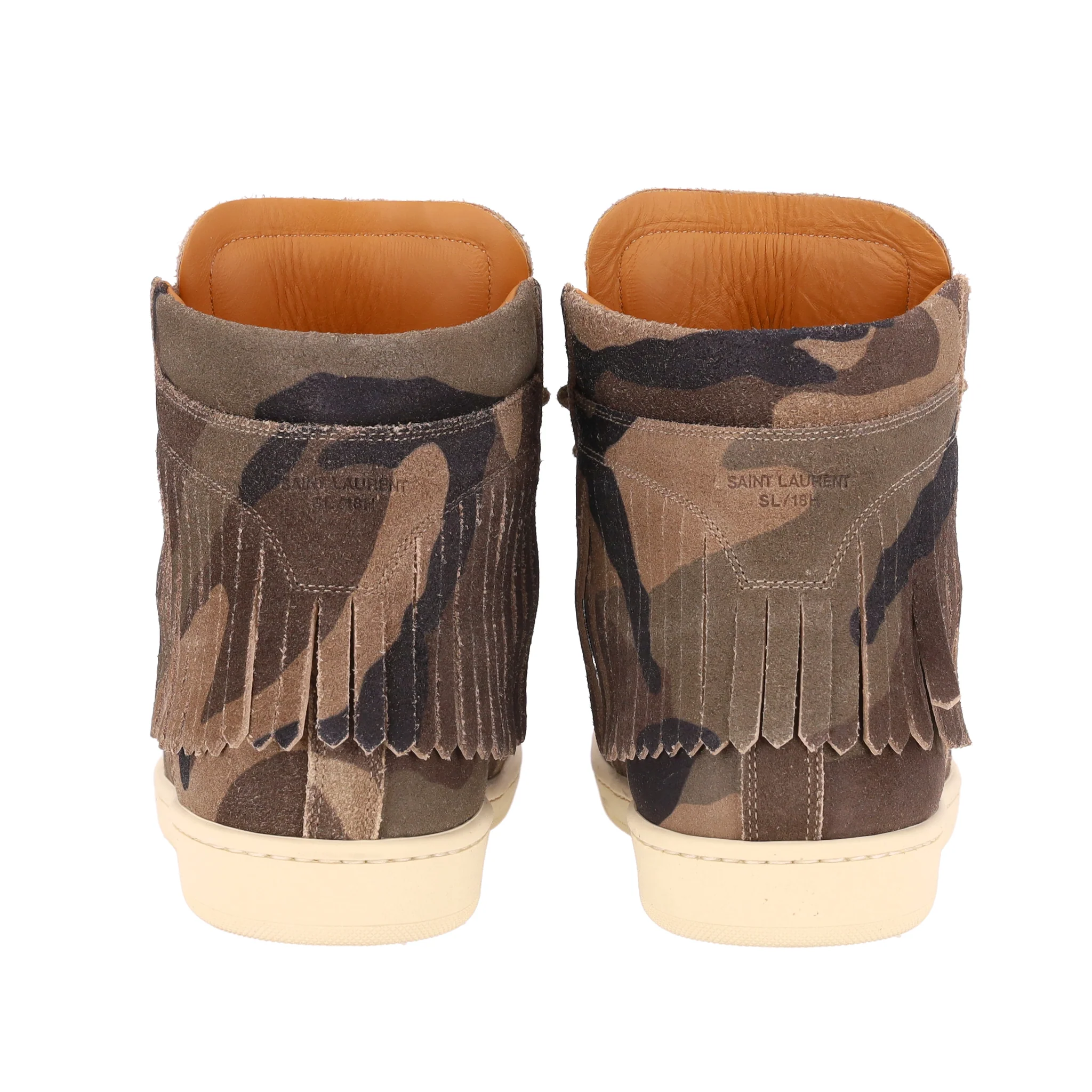 Saint Laurent SL-18 High Top Camouflage Suede Sneakers. Size 40 - Image 5